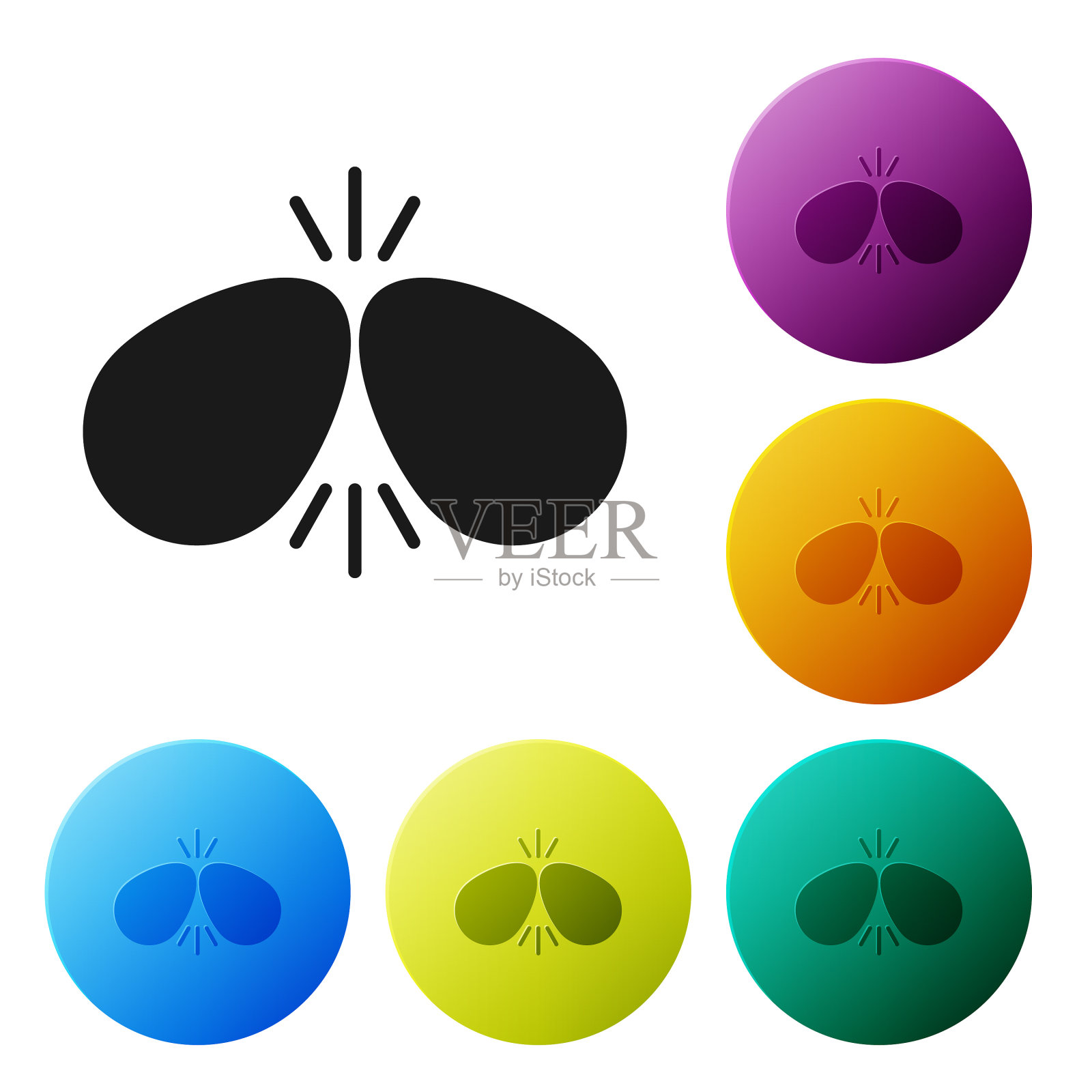 黑色复活节彩蛋图标孤立在白色图标素材