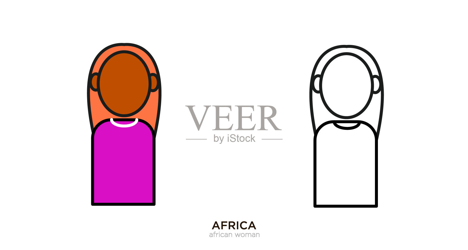 非洲插画图片素材