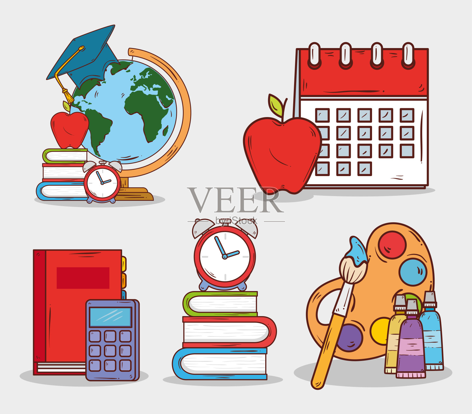 提供教育,一套图标图标素材