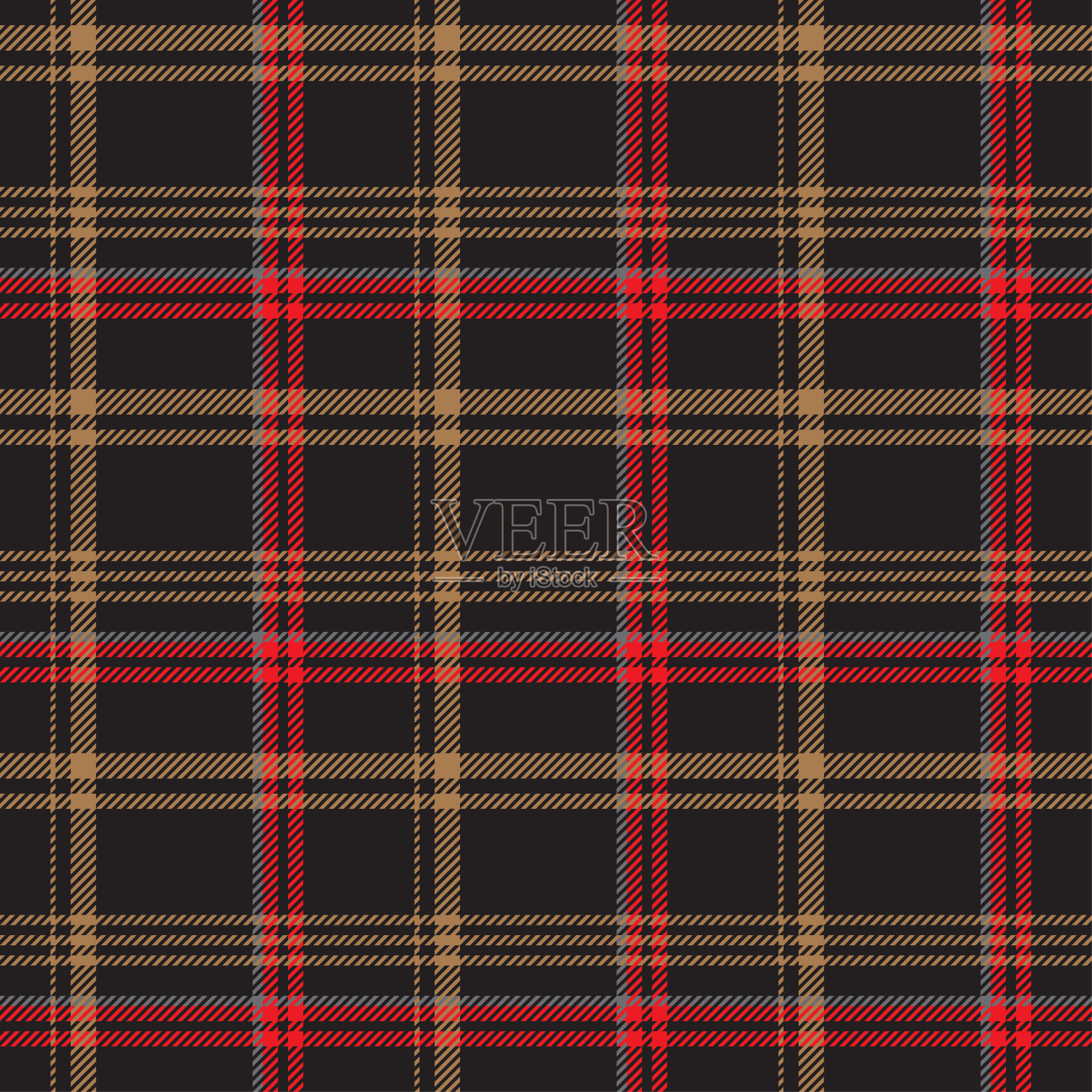 古典格子花格。插画图片素材