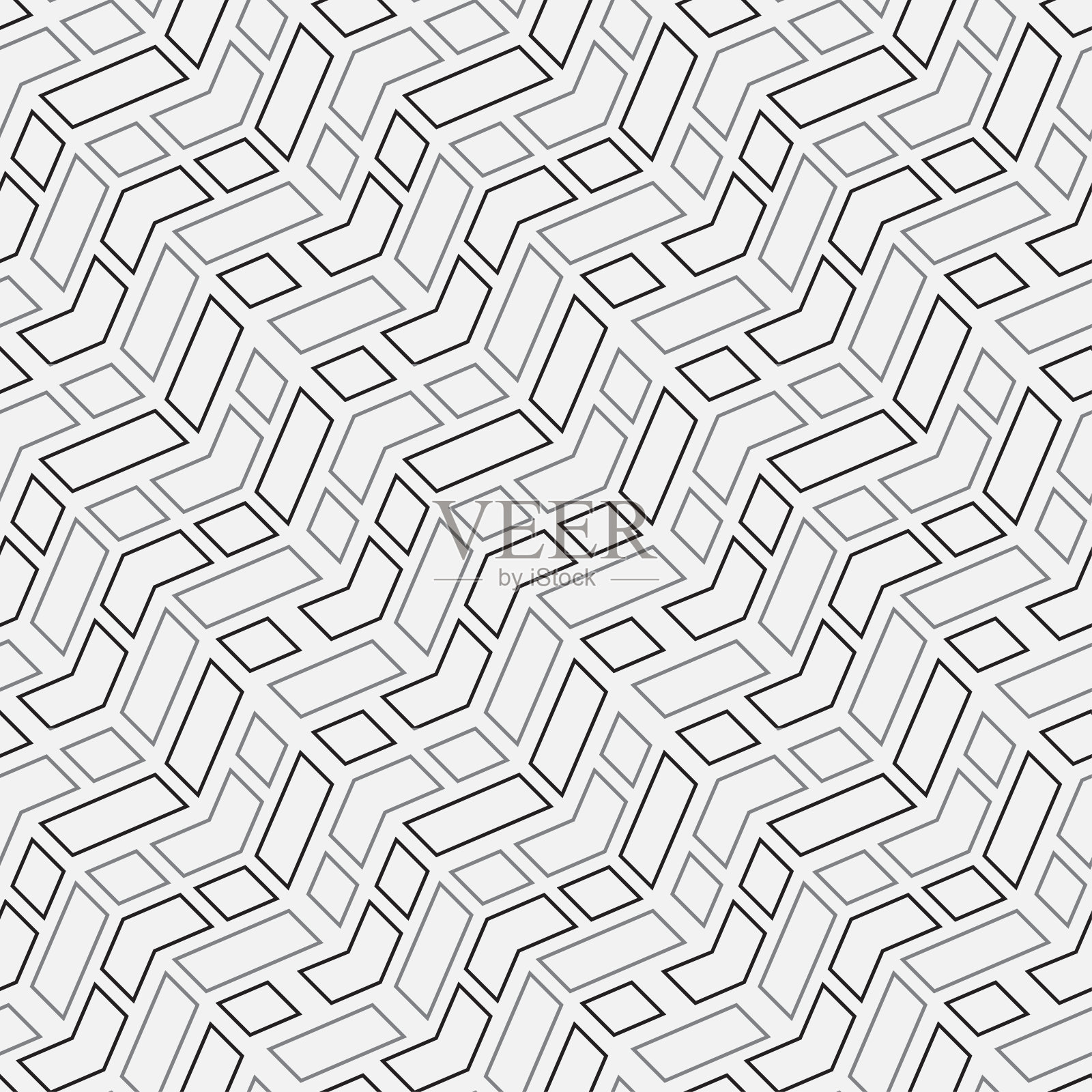 抽象几何无缝图案插画图片素材