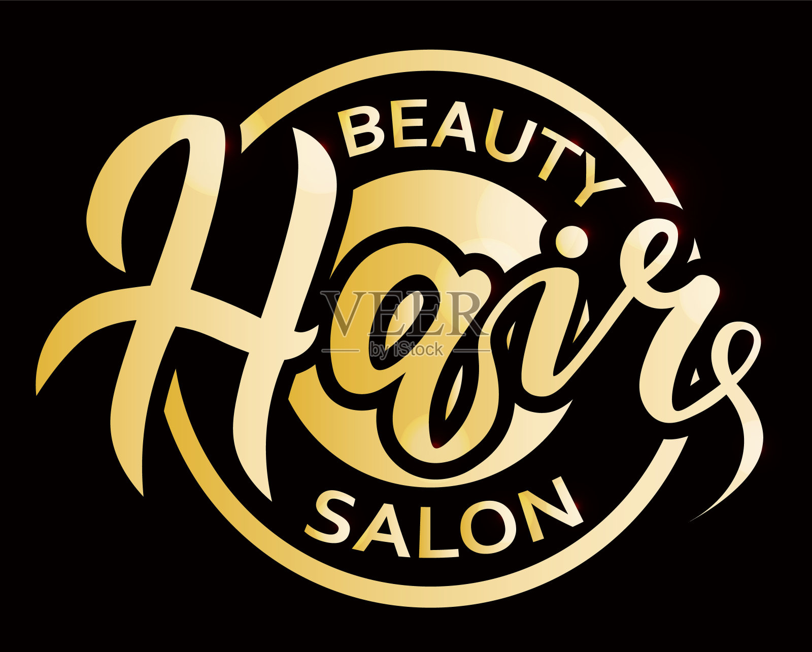 理发沙龙的概念标志插画图片素材