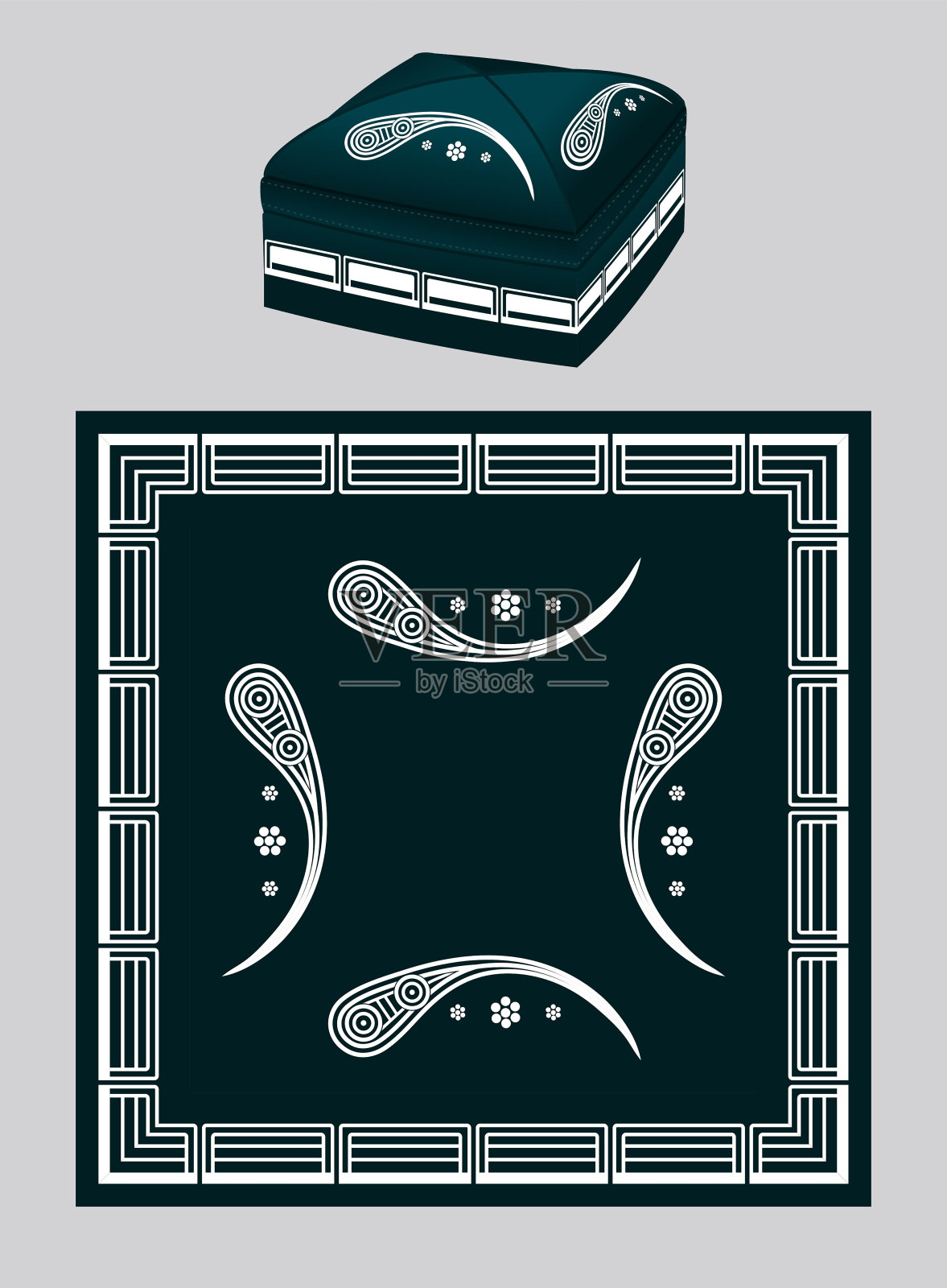 民族传统头饰插画图片素材