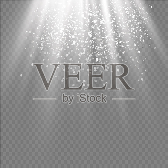 尘埃白色火花插画图片素材