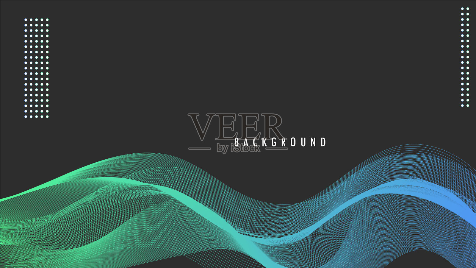 缕发状背景蓝色、绿色、青色插画图片素材