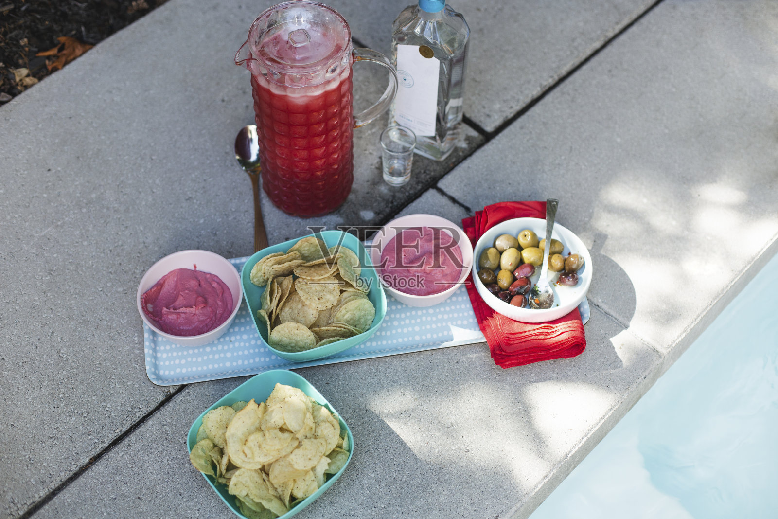 池边小吃照片摄影图片