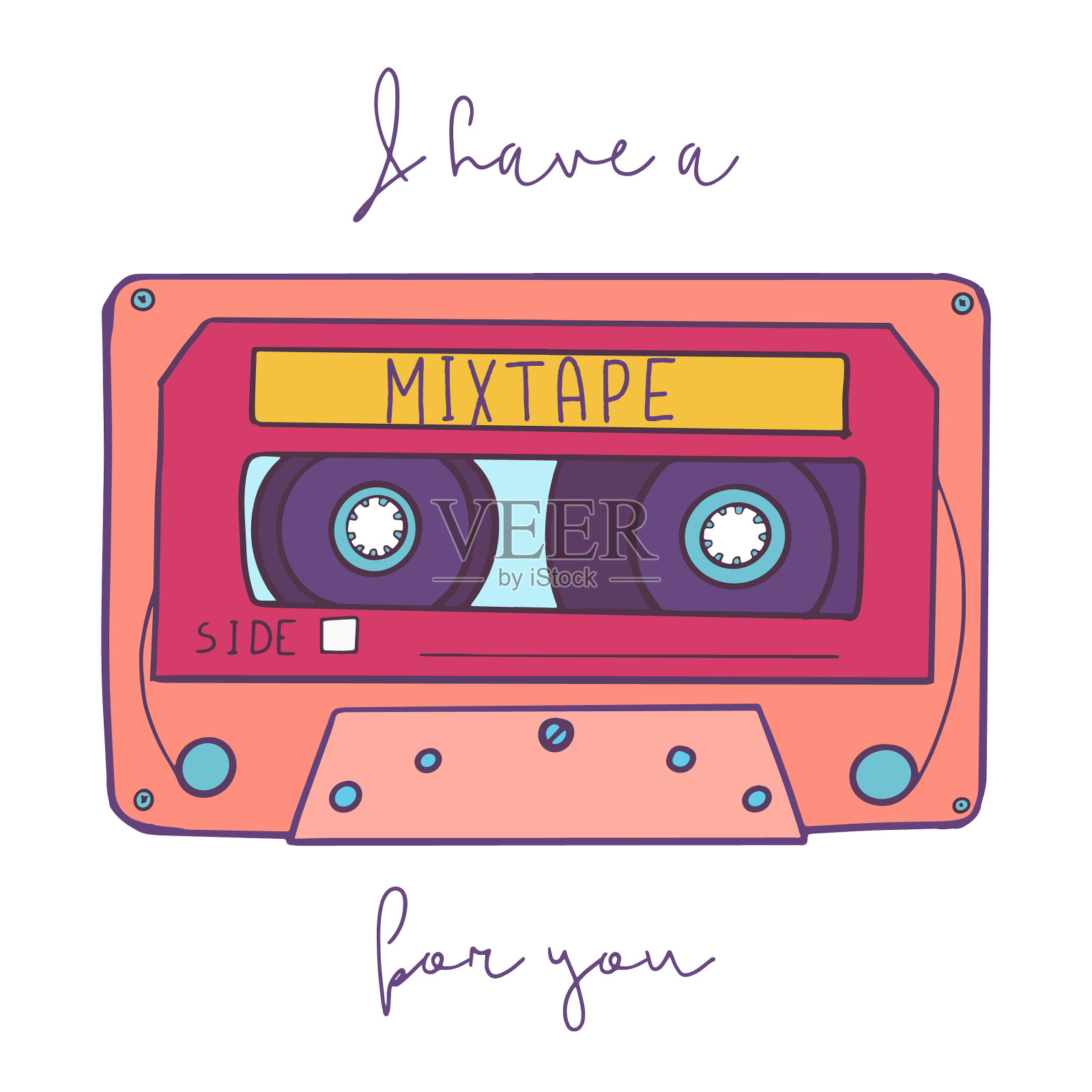 复古的磁带图标素材