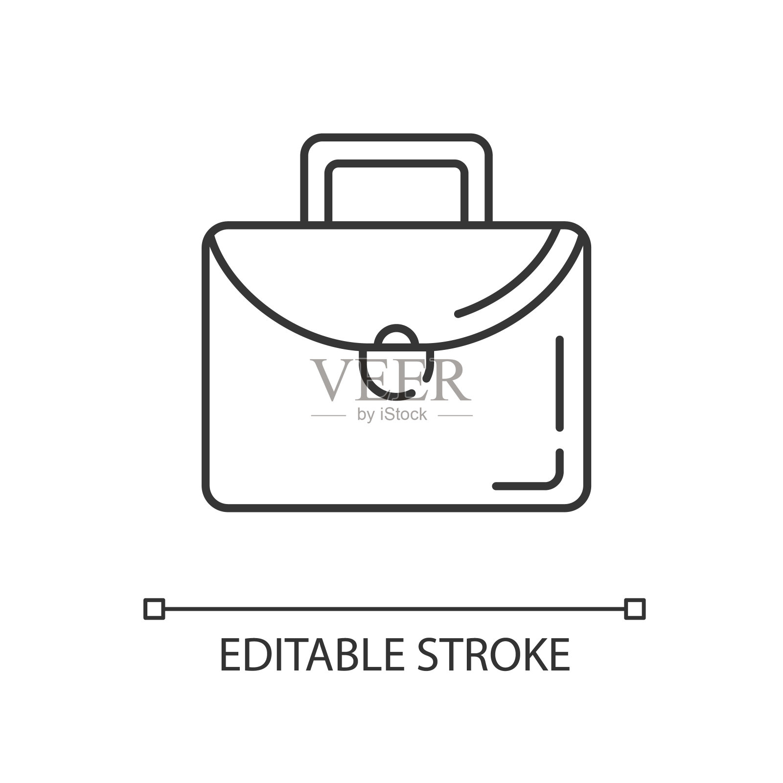 公文包线性图标插画图片素材