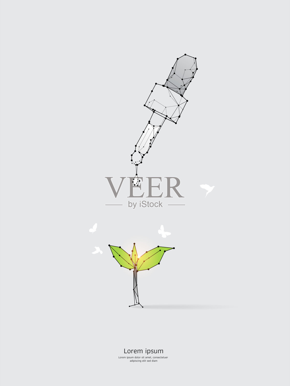 向量图形增长概念插画图片素材