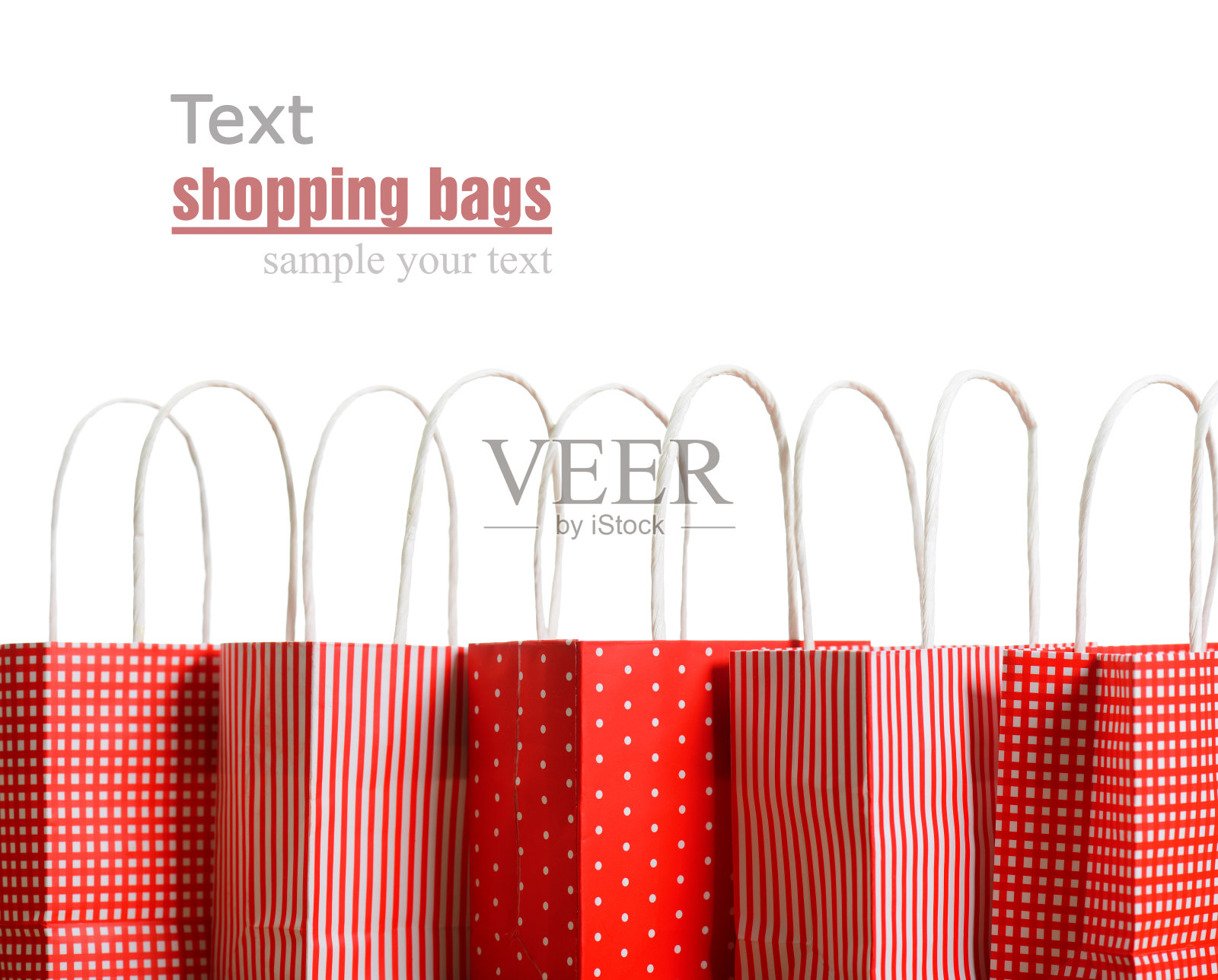 红色的购物袋照片摄影图片