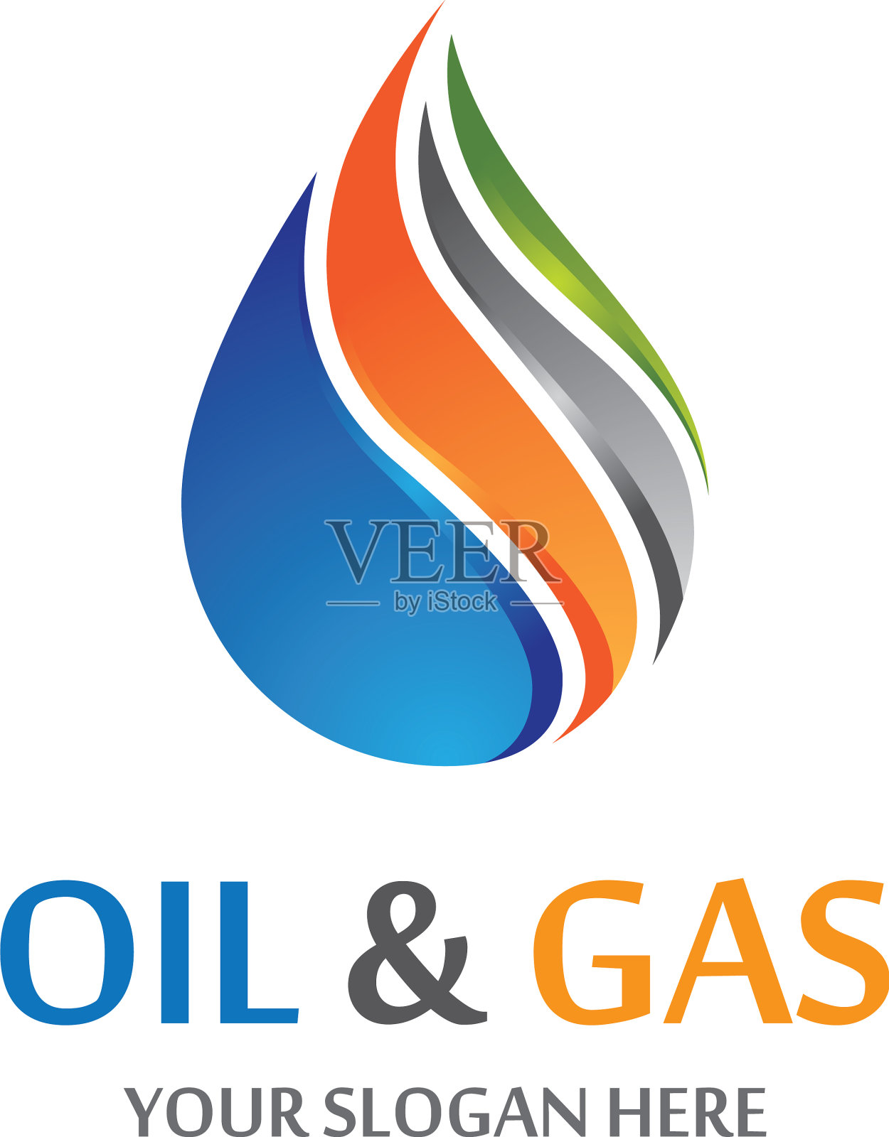 天然气和石油图标插画图片素材