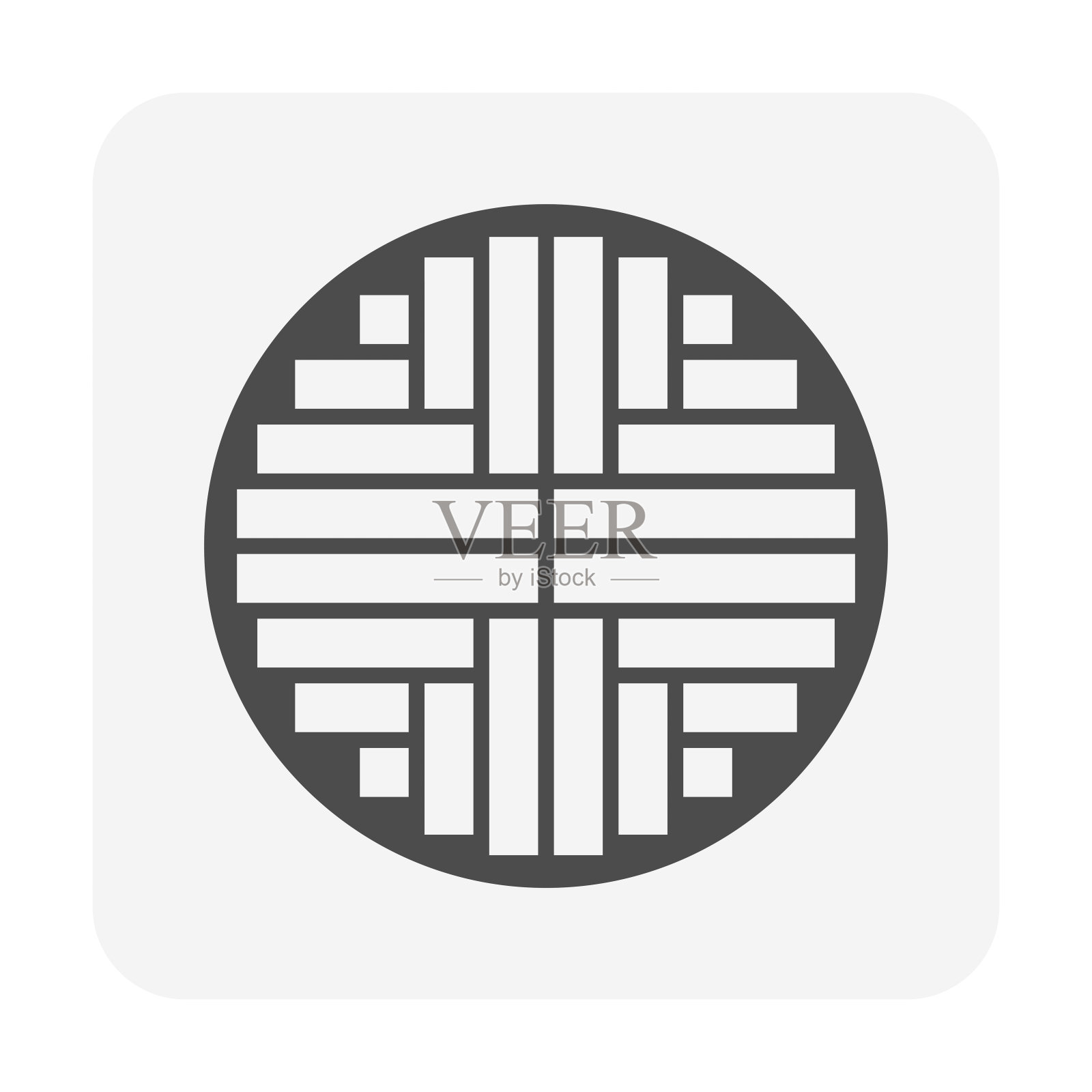 木材切割型材视图在木材生产行业和锯木厂矢量图标设计。图标素材