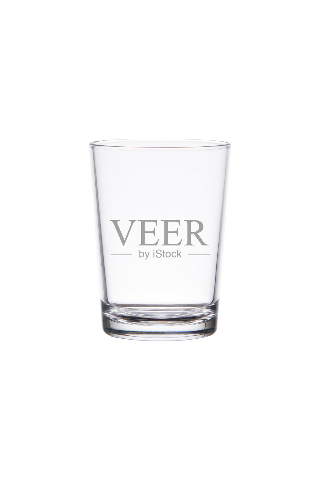 空的水杯孤立在白色的剪切路径照片摄影图片