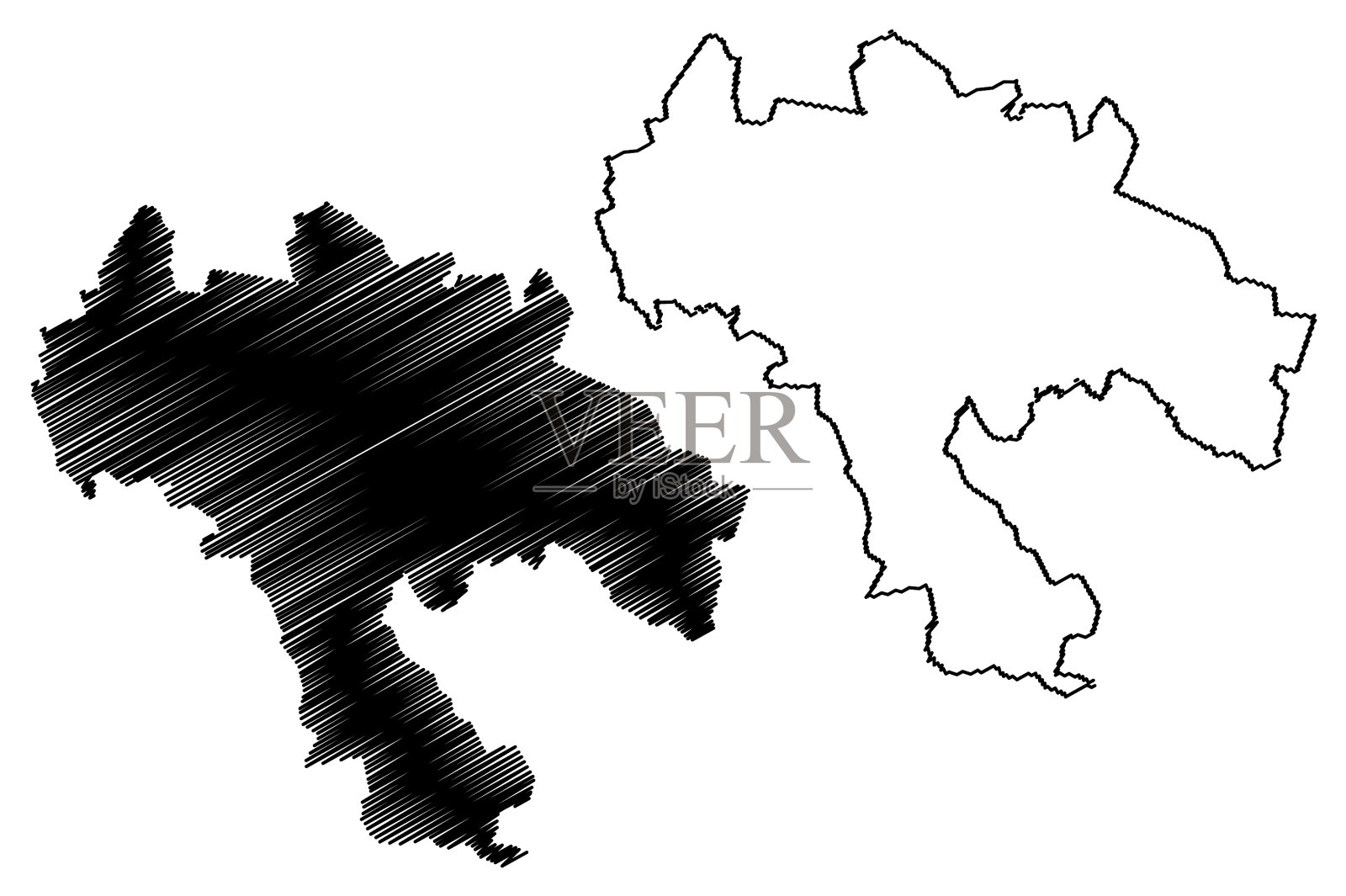 瑙克塞尼市拉脱维亚共和国插画图片素材