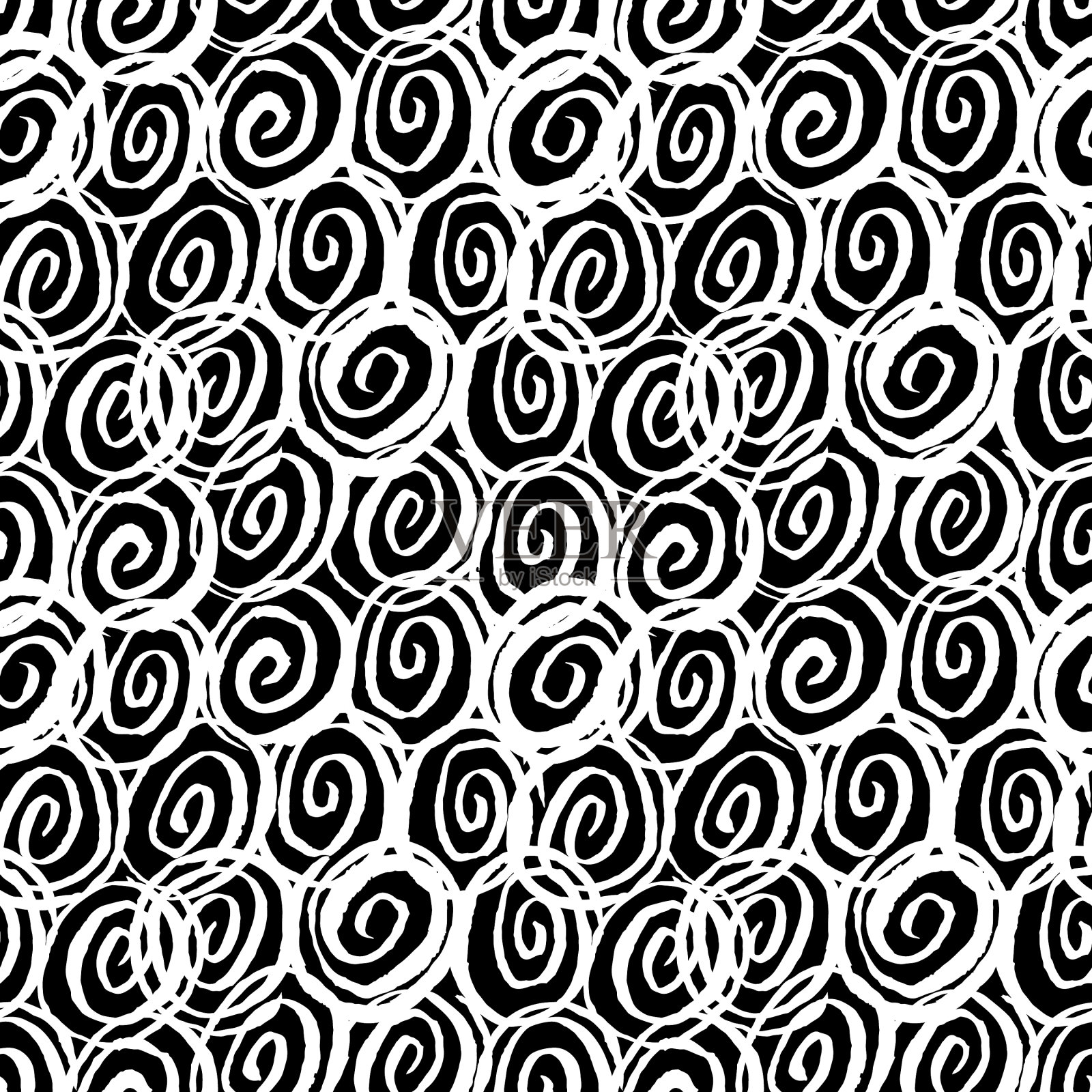 无缝的螺旋模式插画图片素材