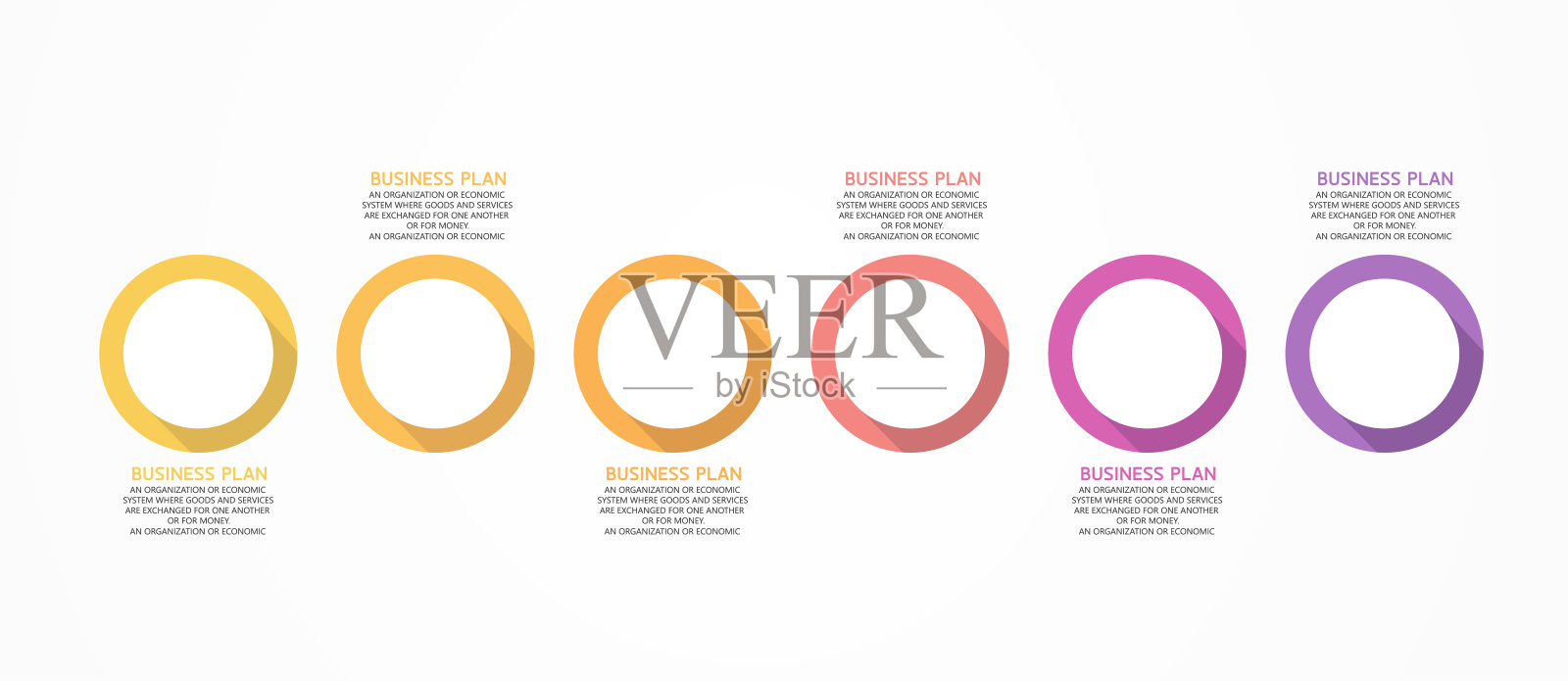 信息图矢量图可用于流程、展示、布局、横幅、信息图6个步骤或层。插画图片素材