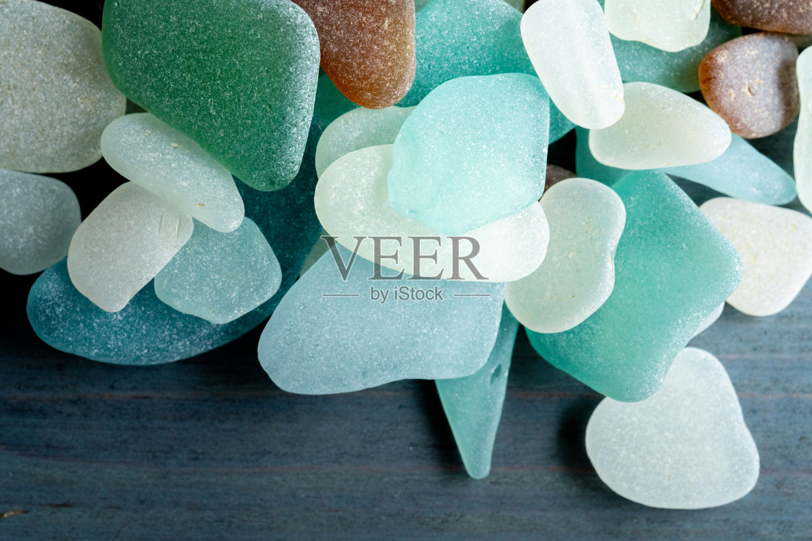 美丽的海玻璃照片摄影图片