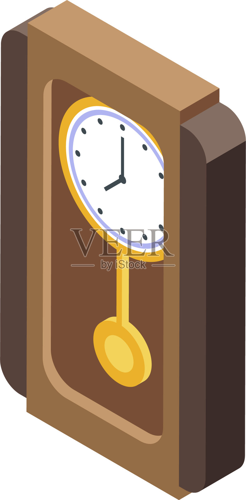 钟摆图标等距风格插画图片素材
