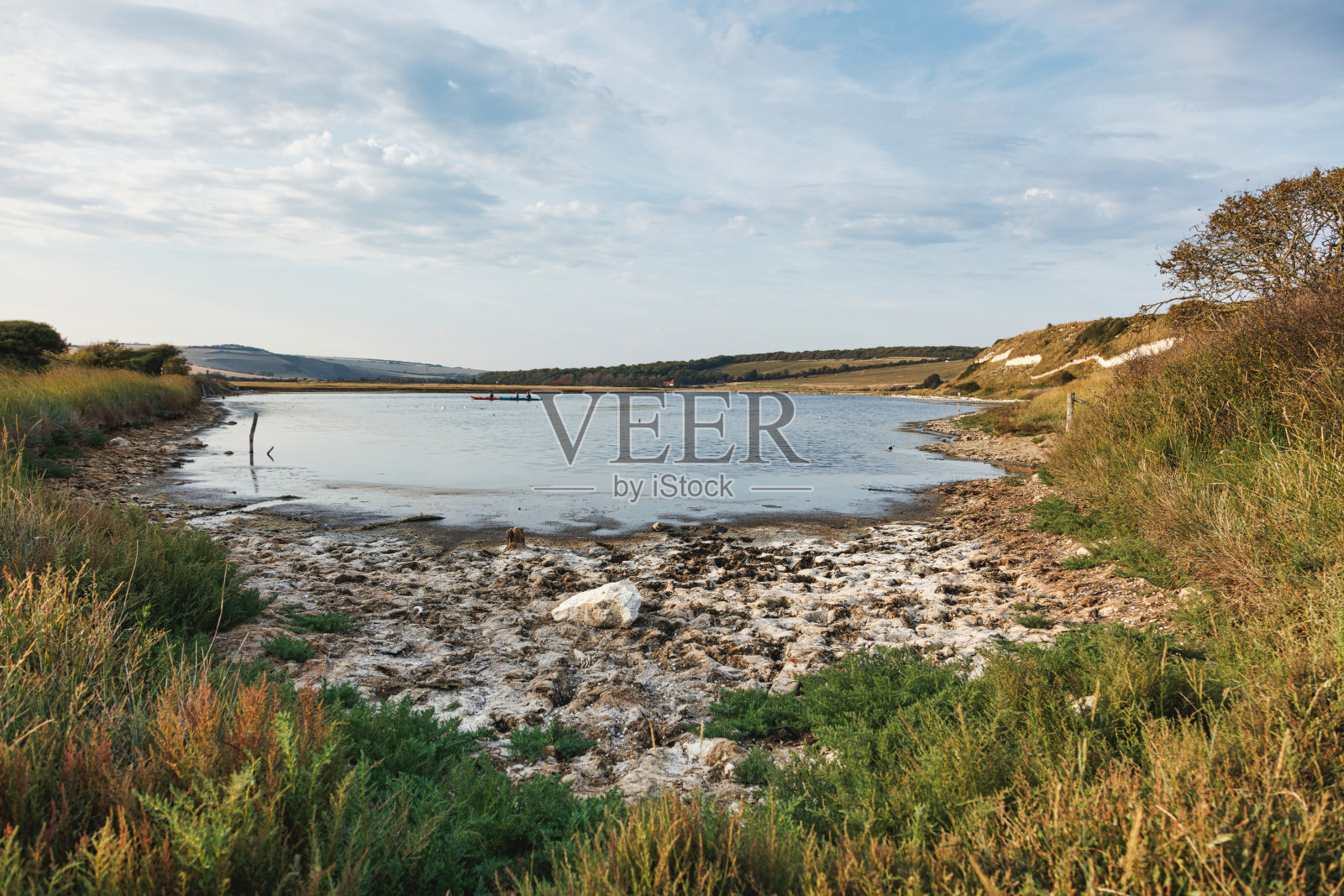 英国苏塞克斯郡的Cuckmere Haven照片摄影图片