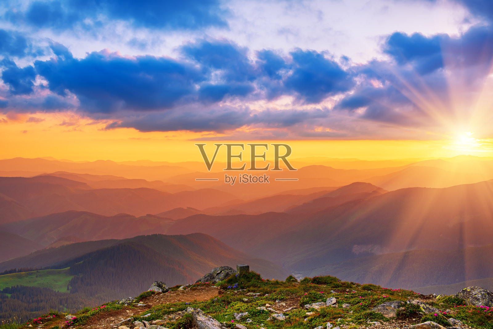 神奇的山景观照片摄影图片