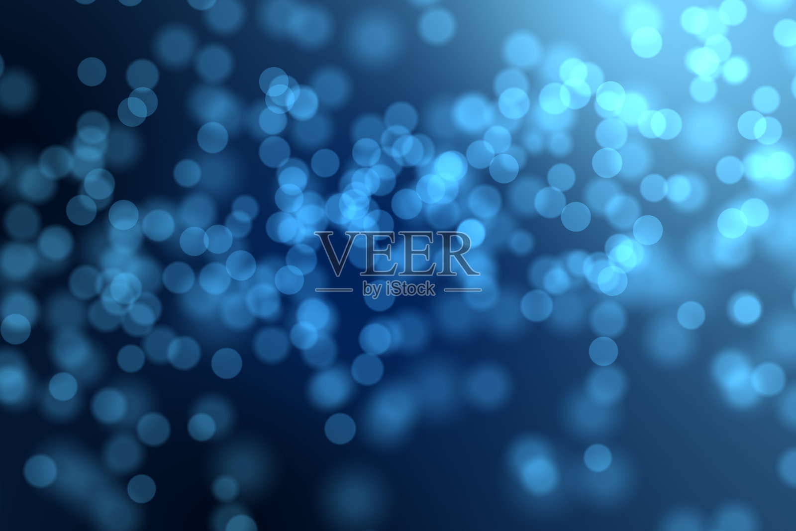 蓝色抽象背景与散景光照片摄影图片