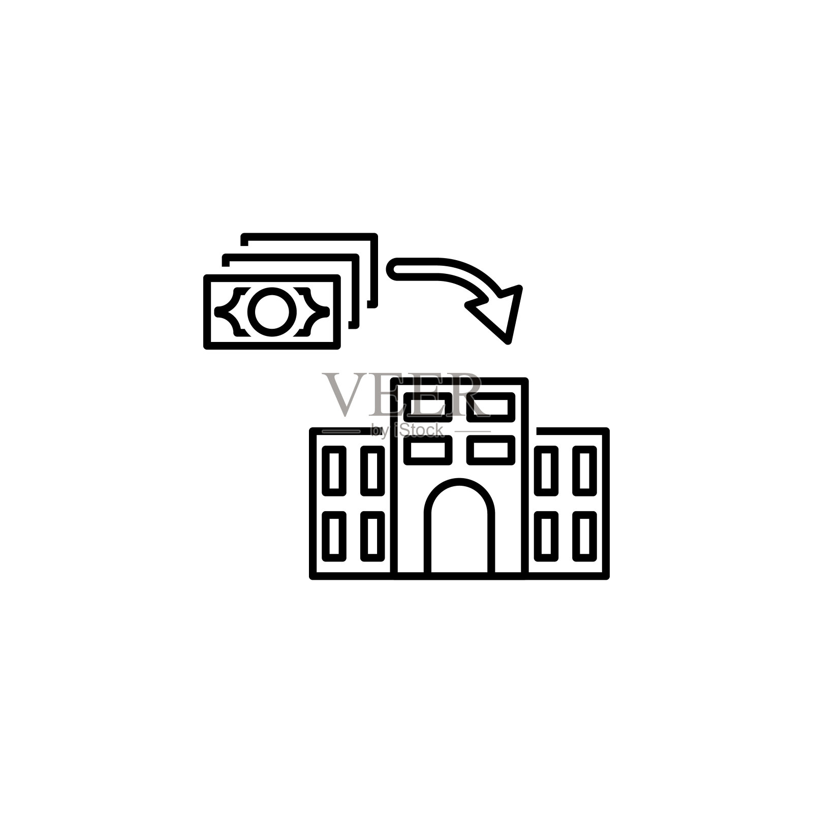 金融,银行图标。金融图标元素插画图片素材