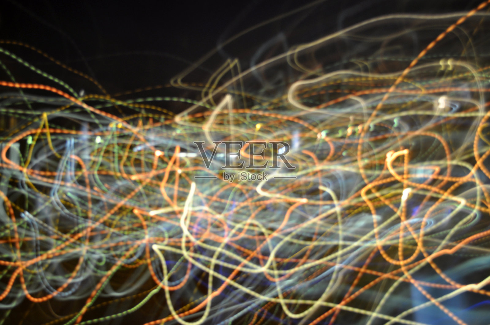 光抽象与长曝光时间美丽照片摄影图片