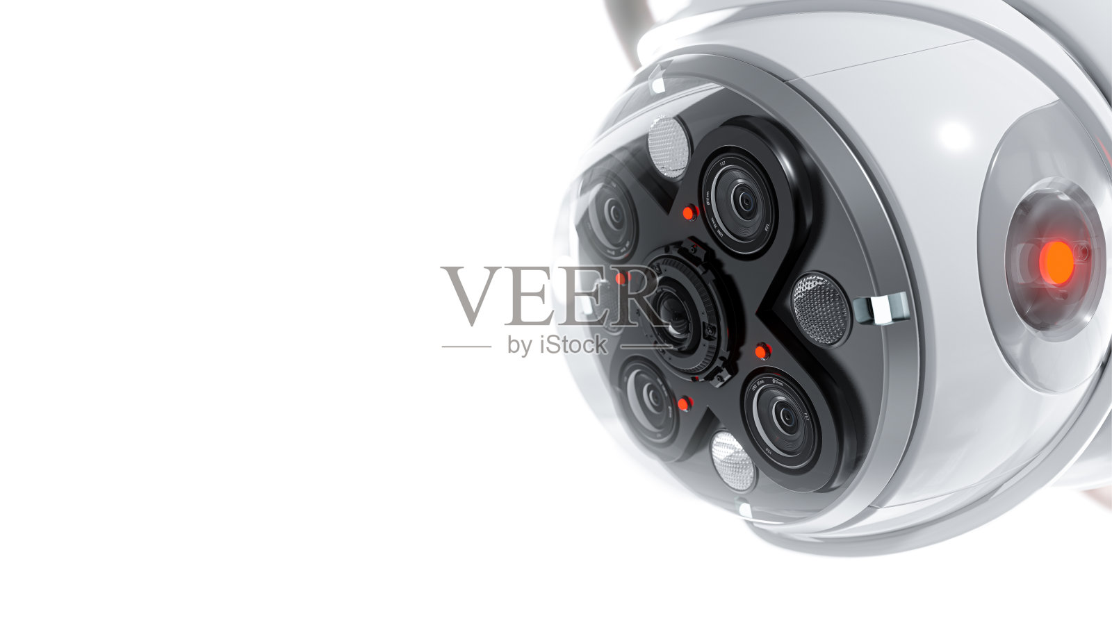 现代安全闭路电视摄像机照片摄影图片