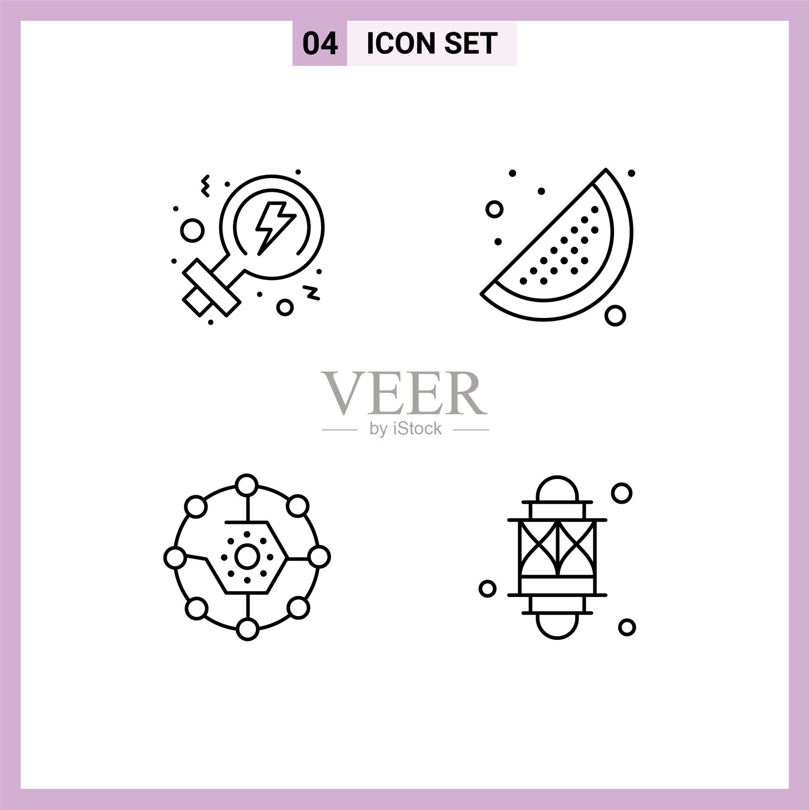 行包女权主义的4个普遍象征插画图片素材