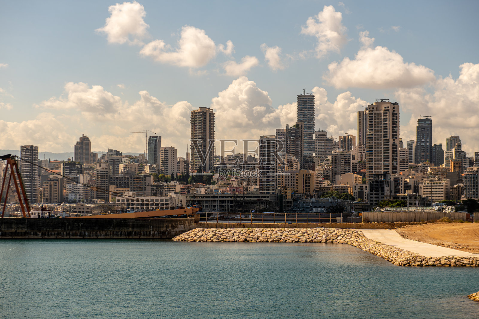 黎巴嫩贝鲁特港口爆炸概览照片摄影图片