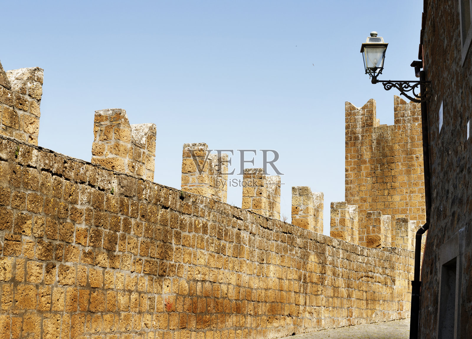 Tuscania-Italy坚固的墙照片摄影图片