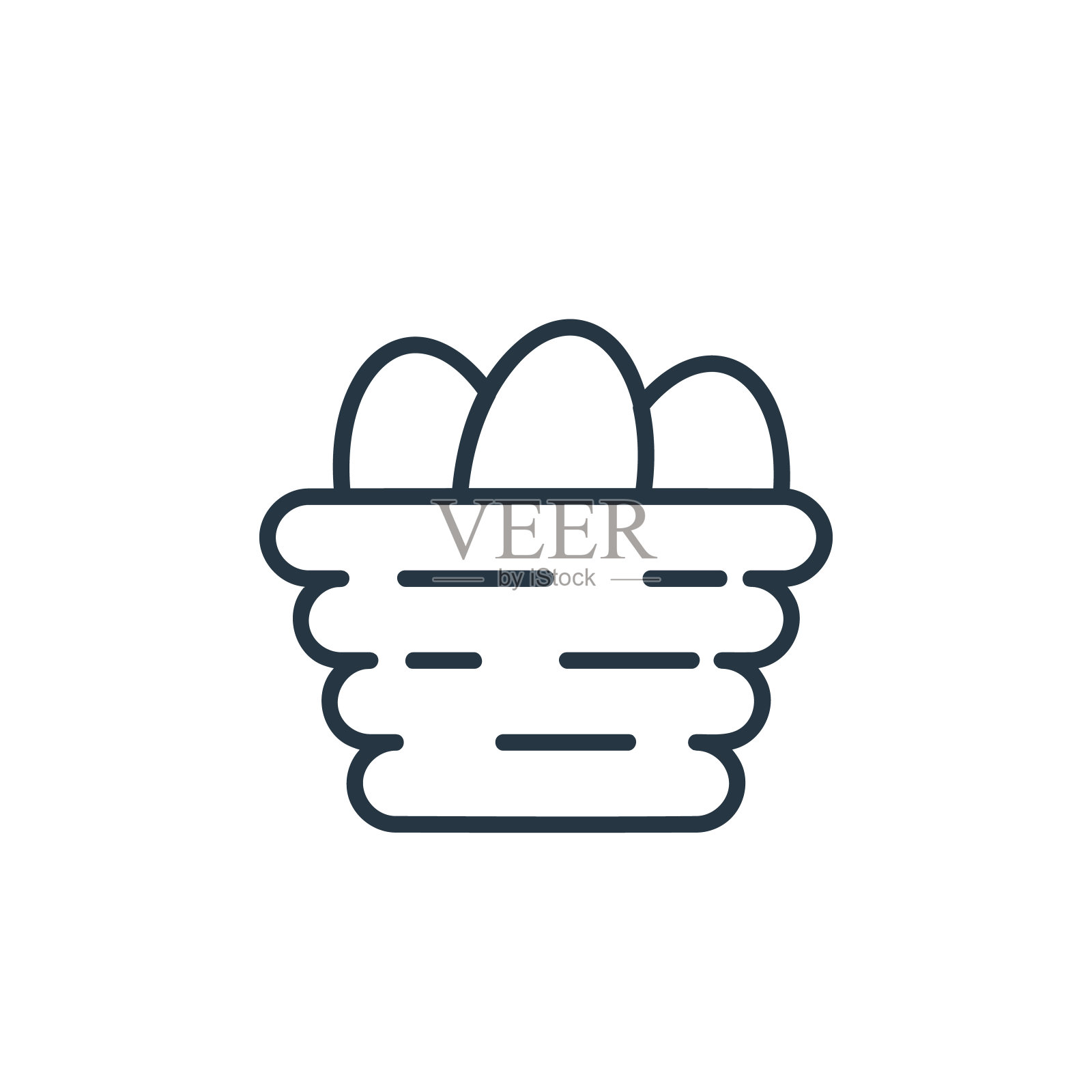 蛋图标矢量从春天的概念。细线插图鸡蛋可编辑的笔触。鸡蛋线性符号用于web和移动应用程序,标志,印刷媒体。图标素材