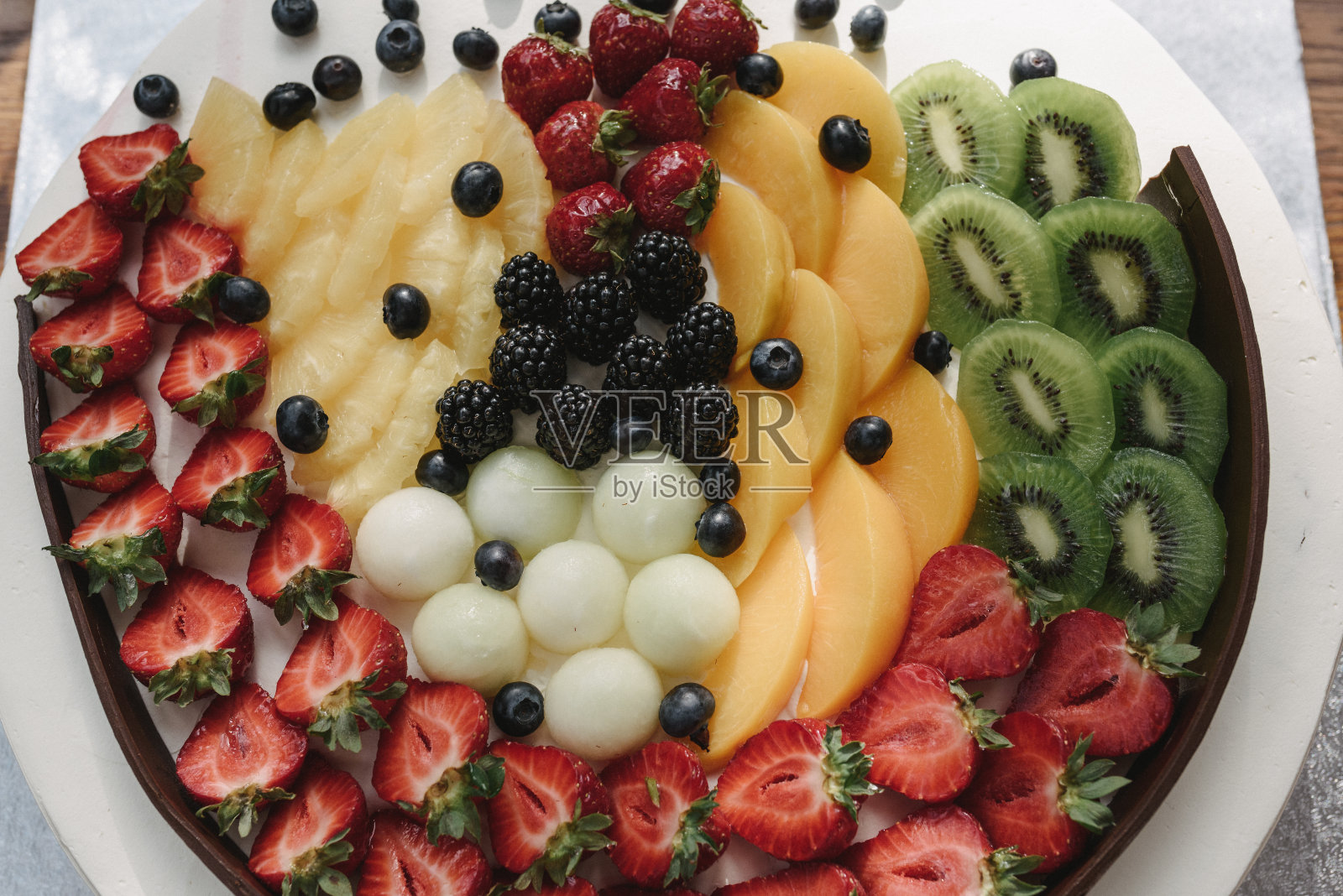 水果拼盘。照片摄影图片