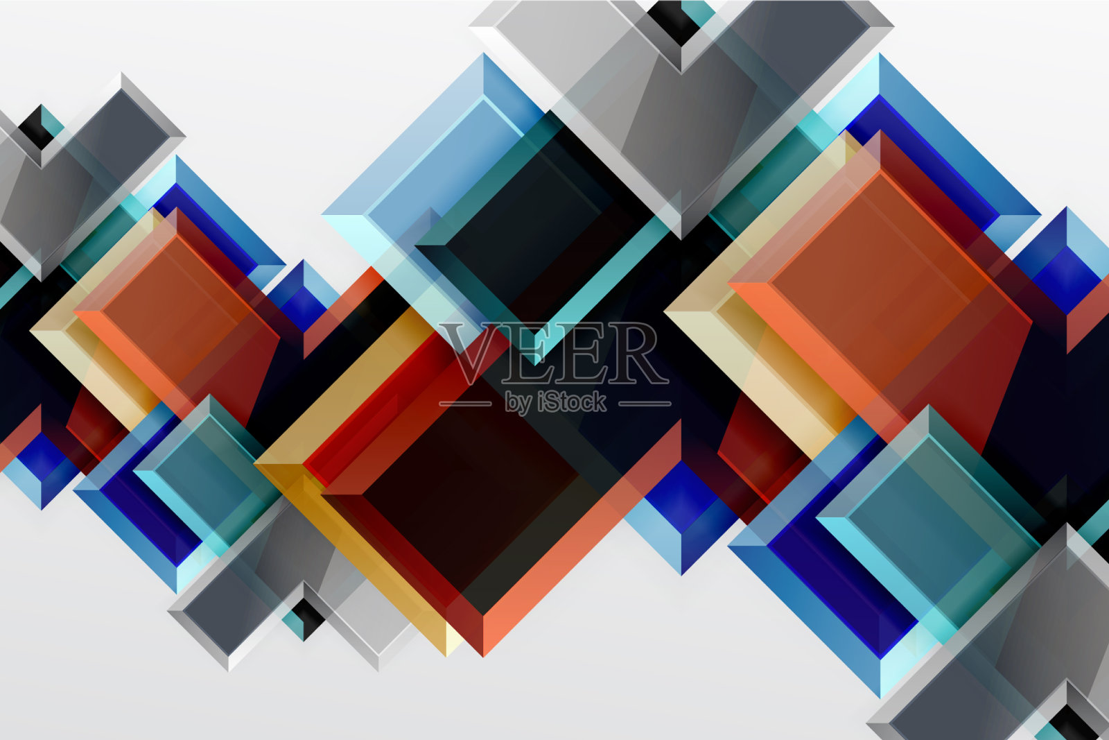 金属箭头形状的背景抽象几何插画图片素材