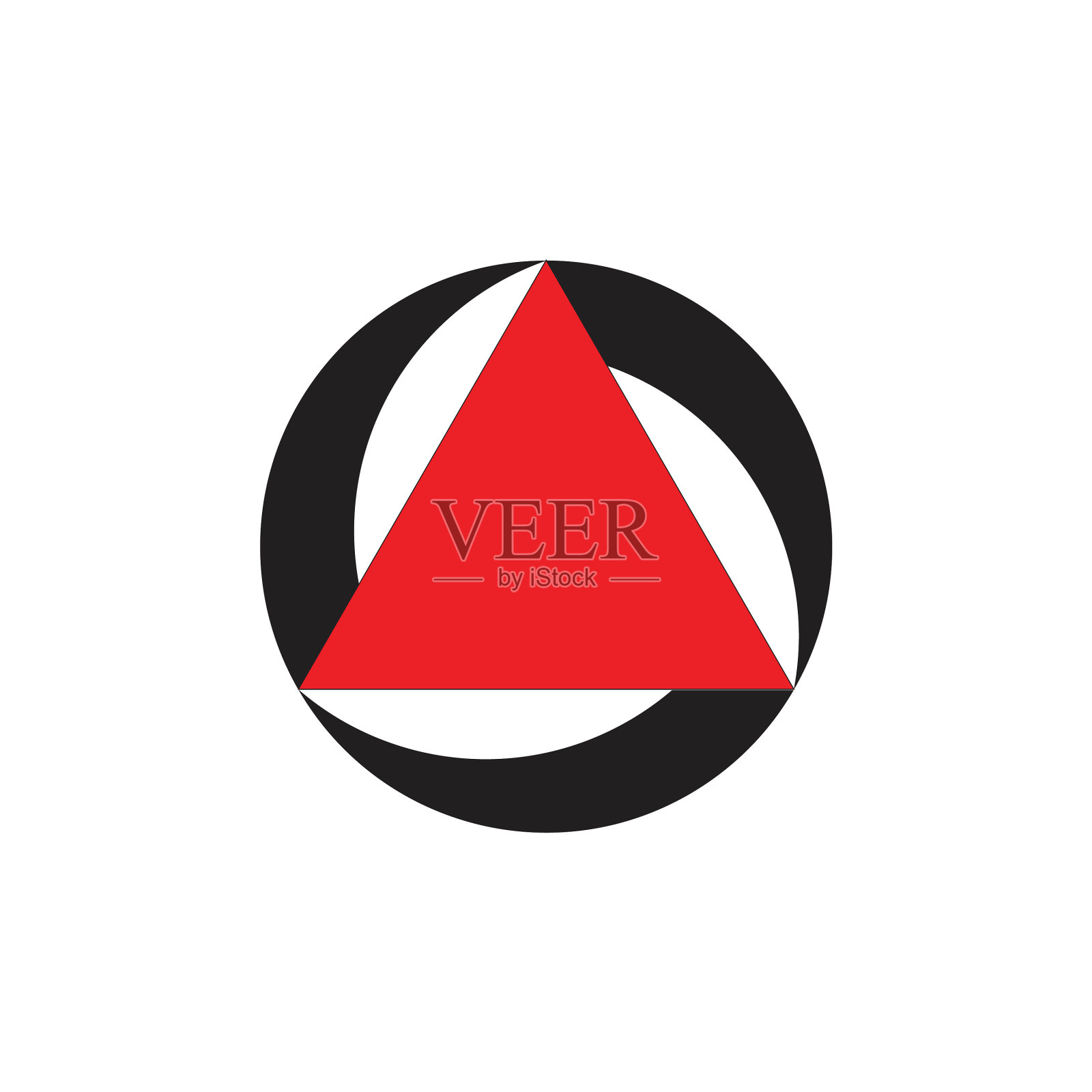 三角圆运动设计标志图标素材