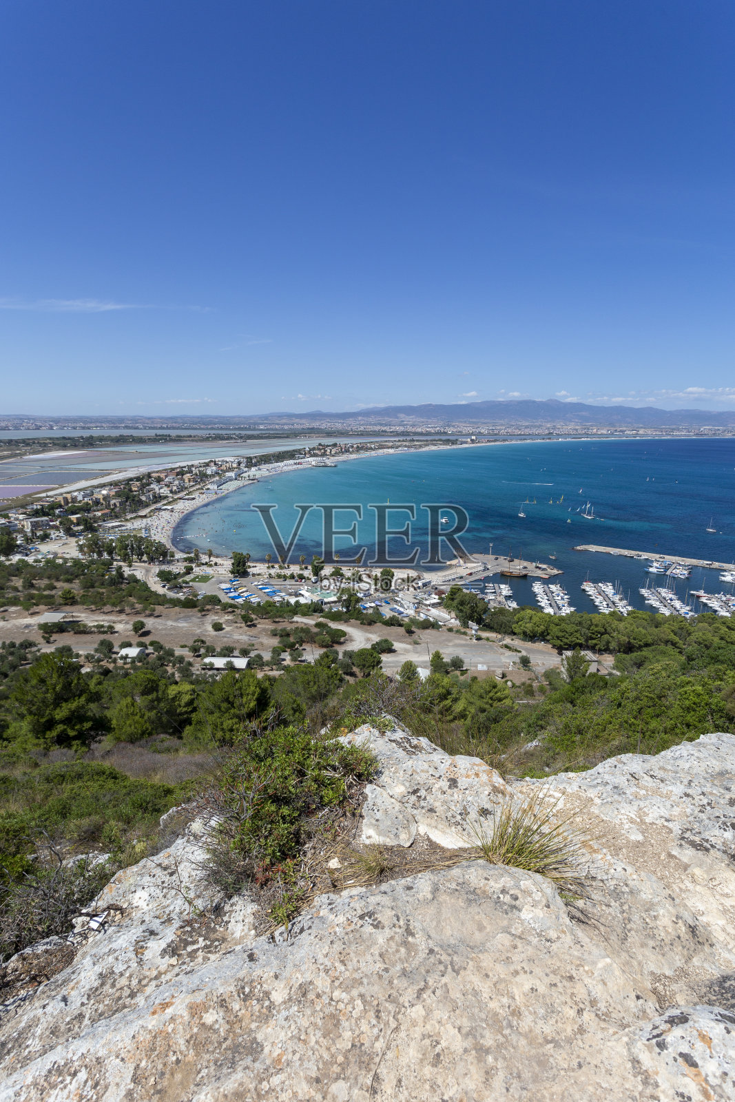 撒丁岛卡利亚里的波托海滩照片摄影图片