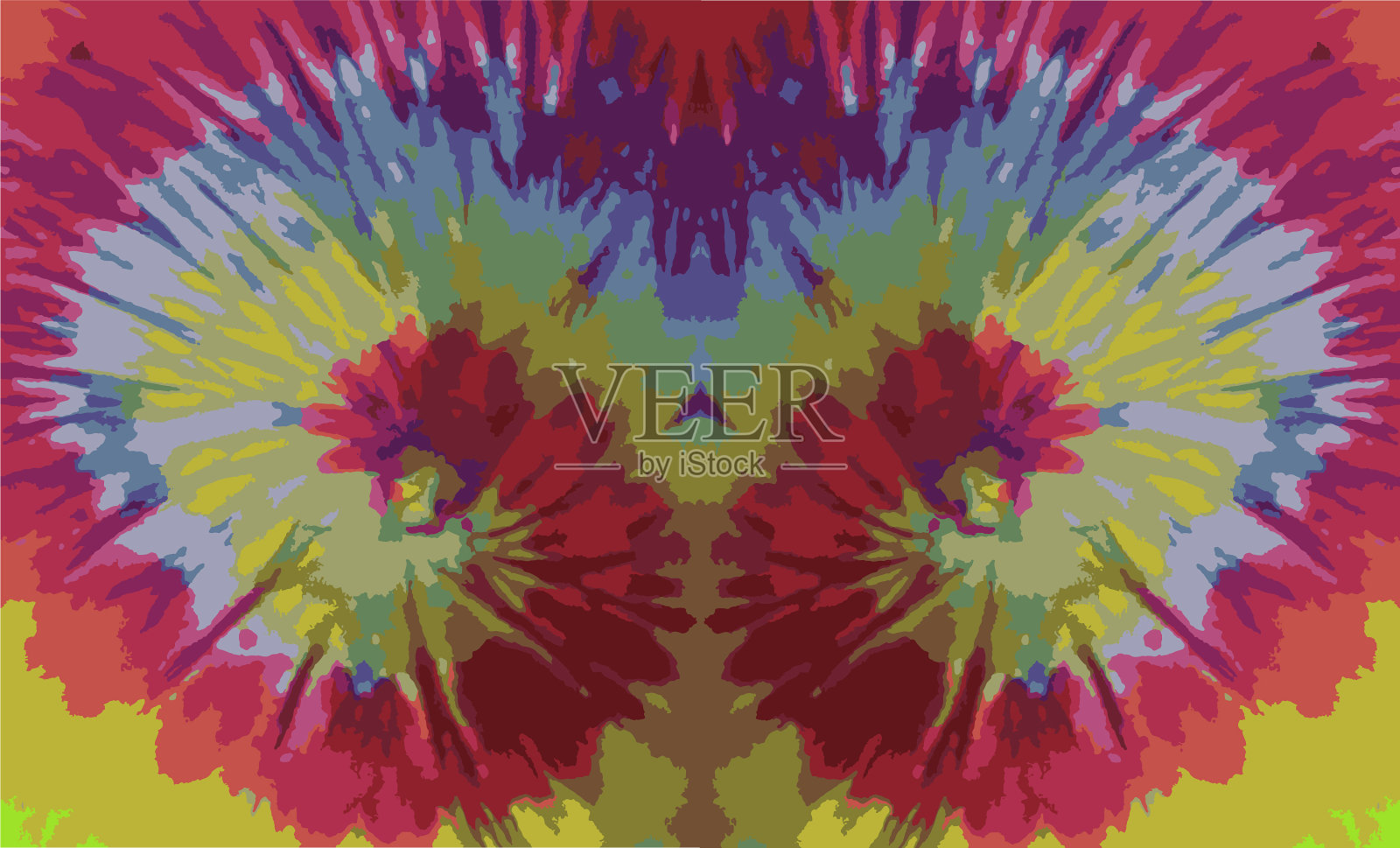 彩虹插画图片素材