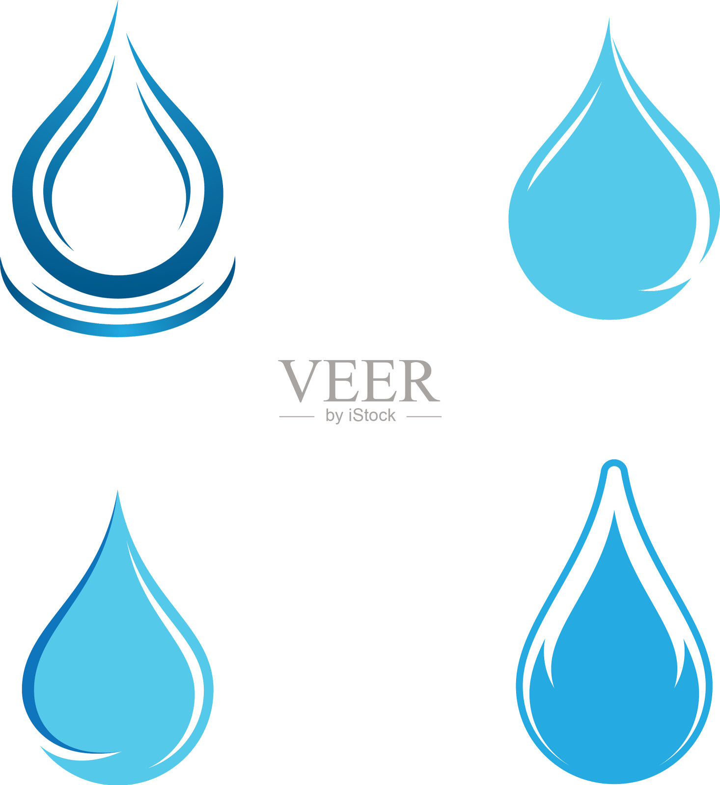 水滴图标插画图片素材