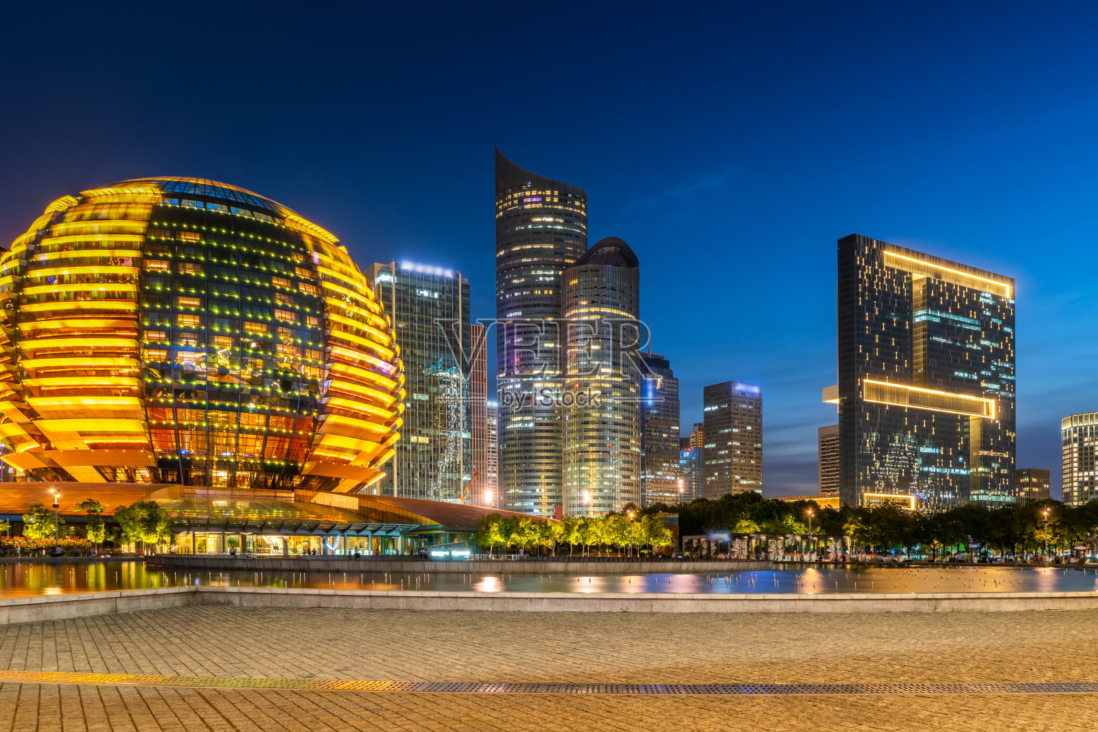 杭州金融中心的建筑景观照片摄影图片