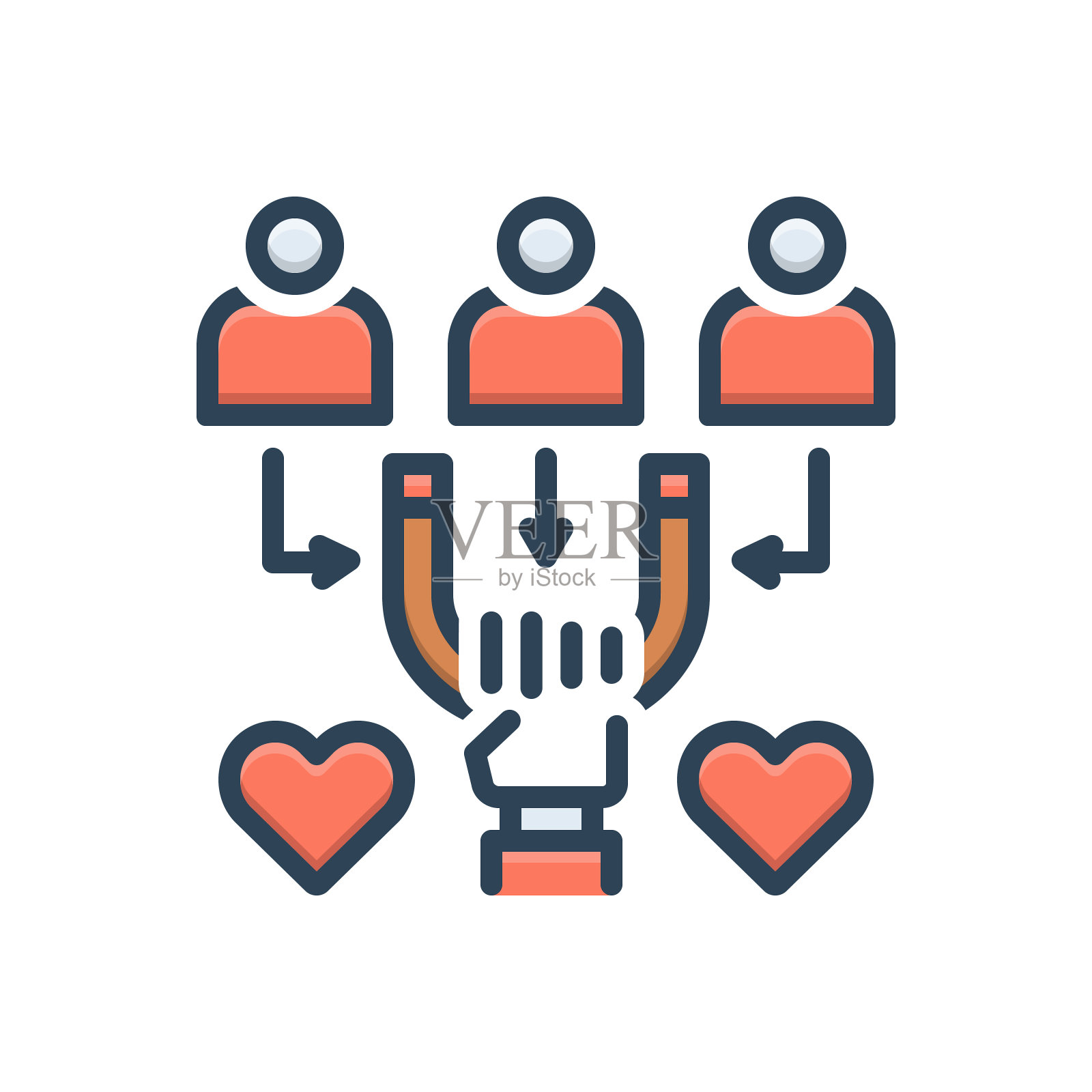 迷人的诱惑插画图片素材