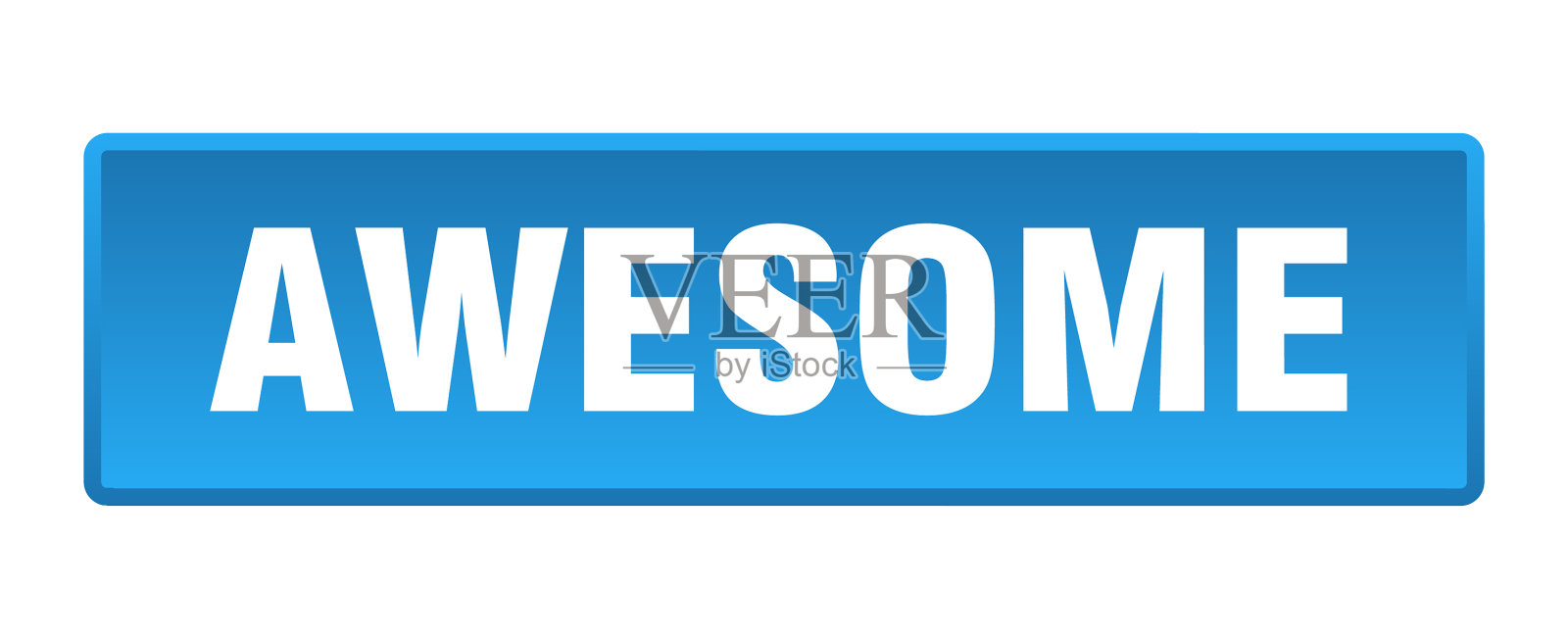 很棒的按钮,很棒的方形蓝色按钮插画图片素材