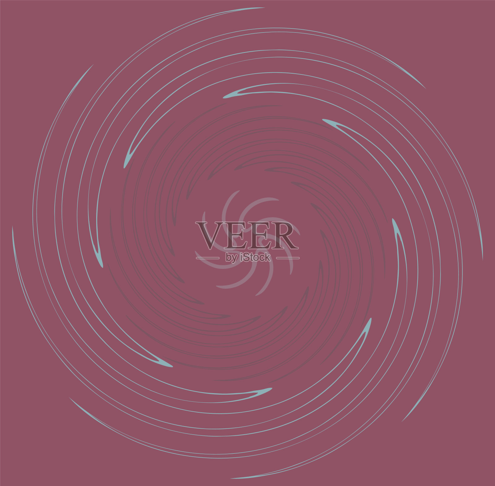 彩色多色和单色循环循环插画图片素材