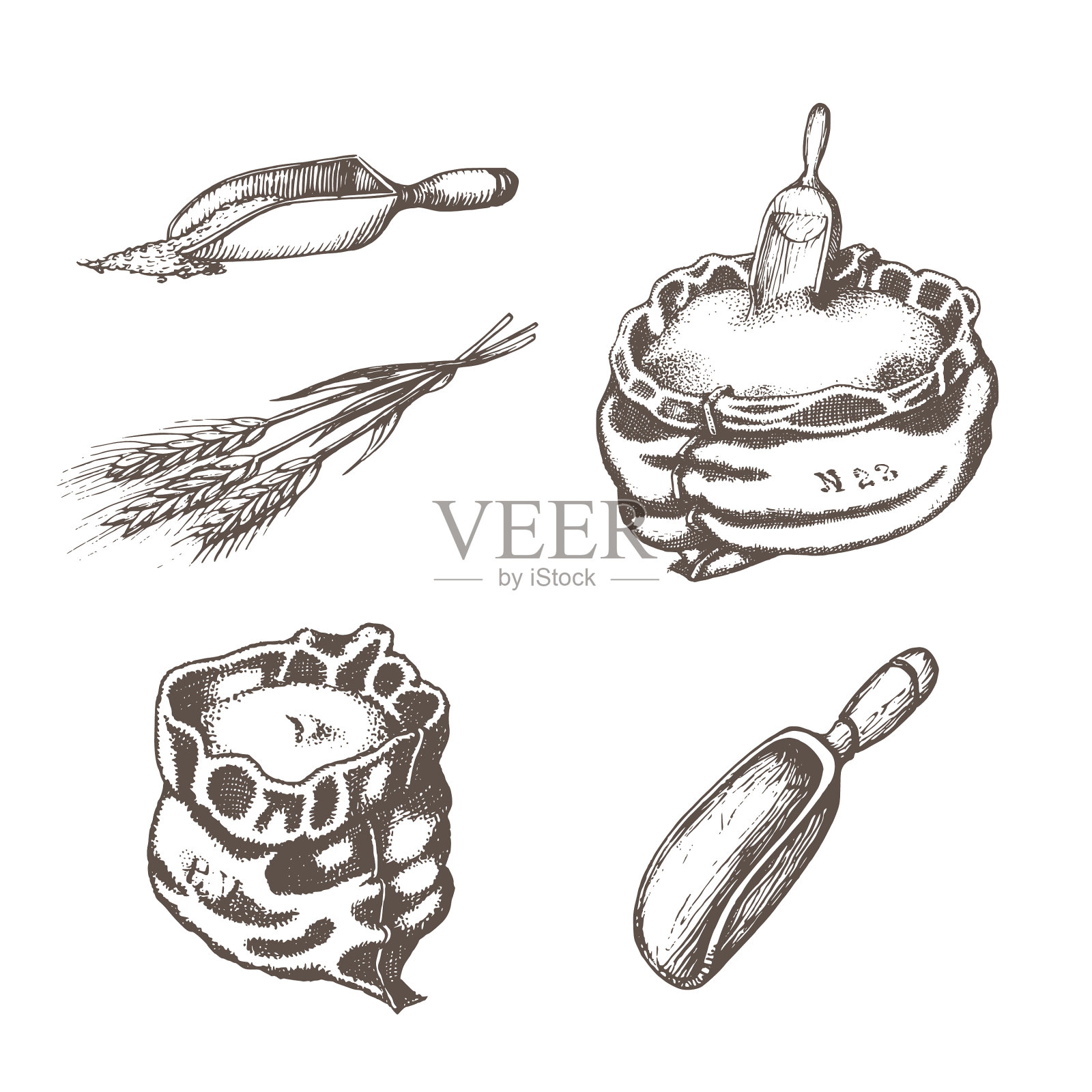 图形铣刀插画图片素材