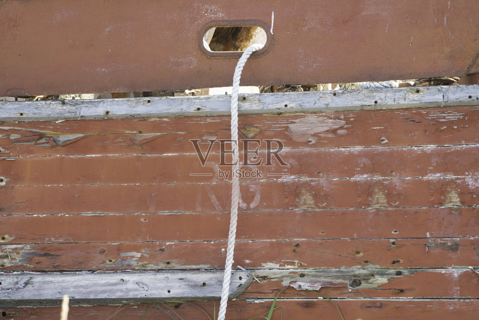 废弃的渔船照片摄影图片