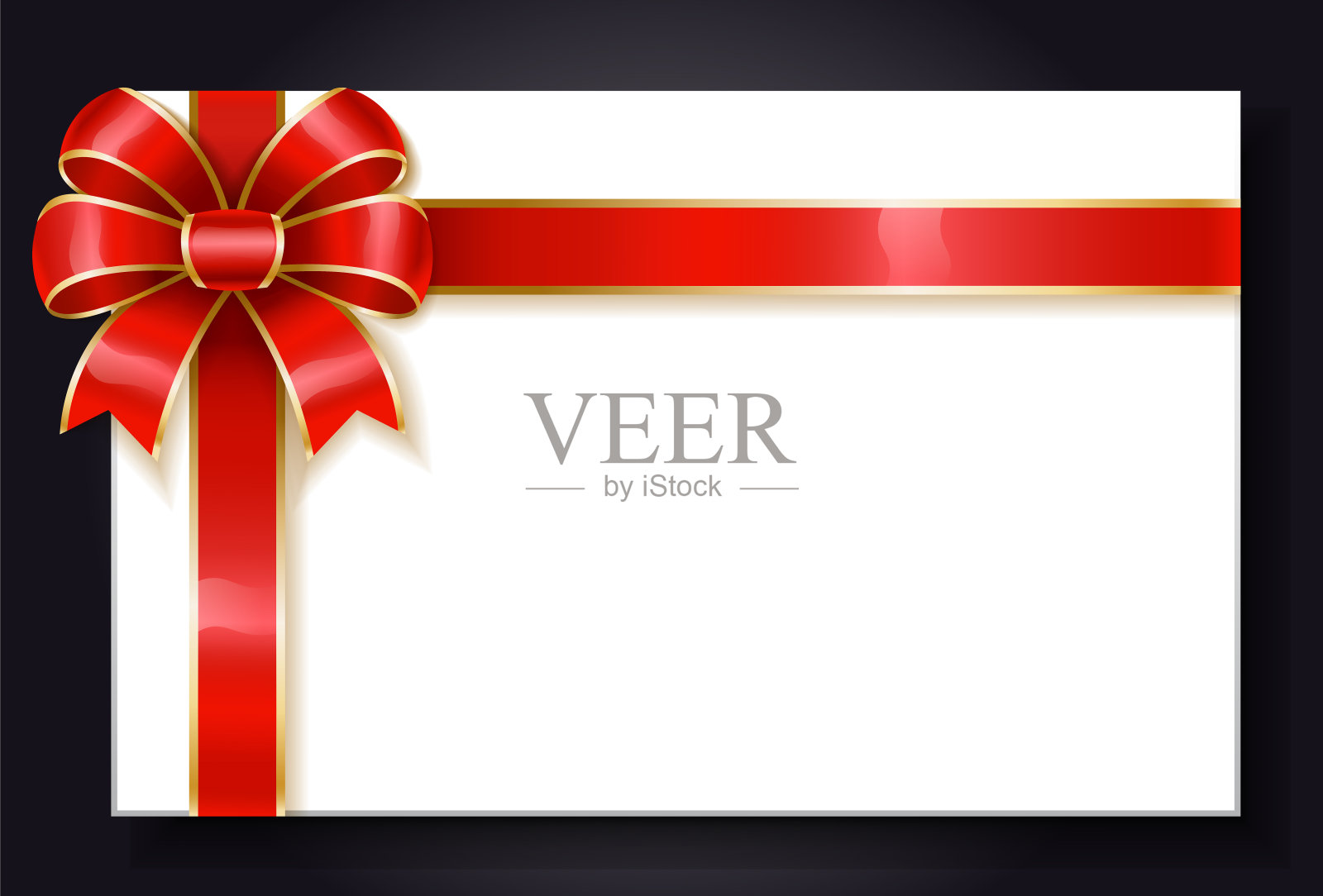 空横幅与丝带蝴蝶结漩涡自定义向量插画图片素材