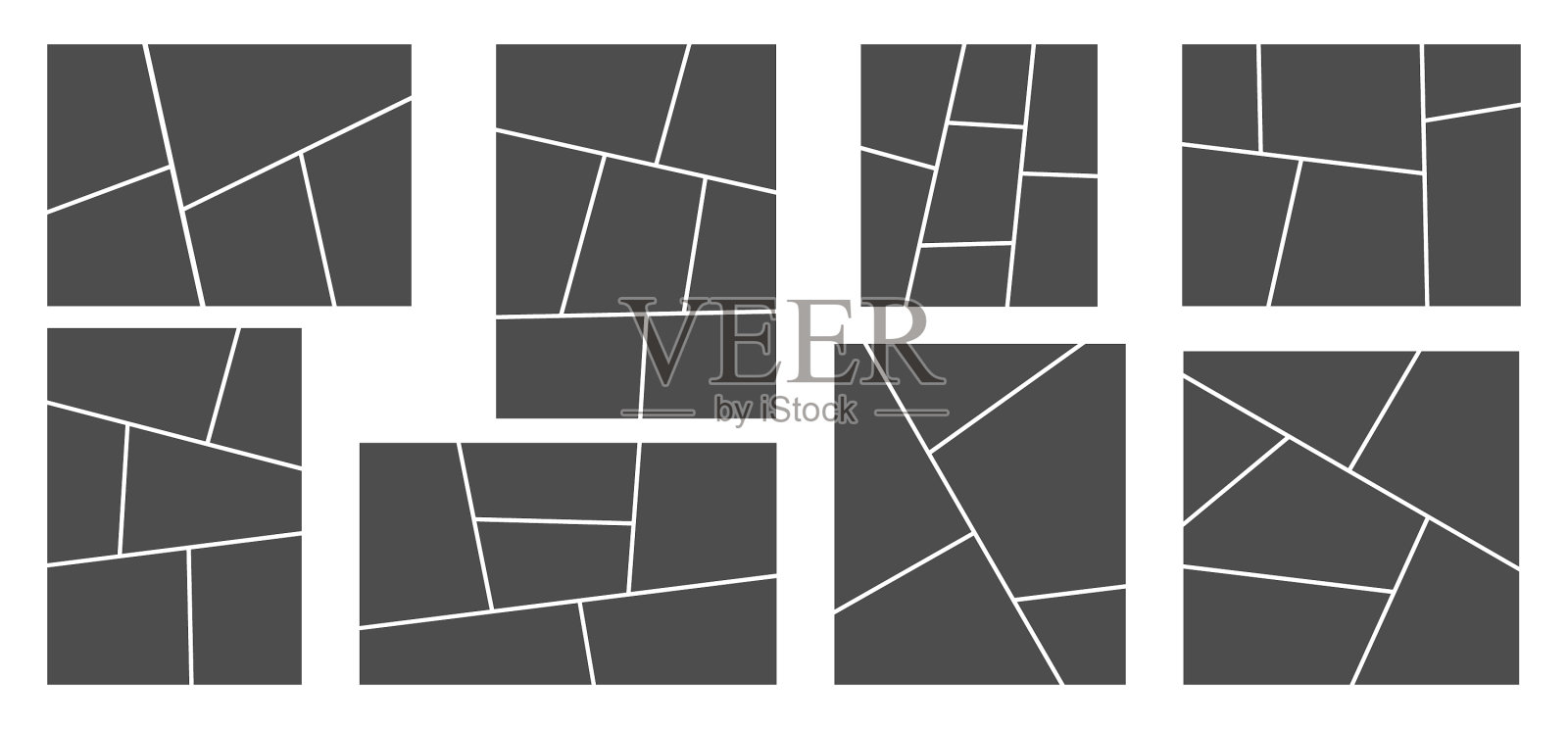 图片或相框拼贴漫画页格插画图片素材