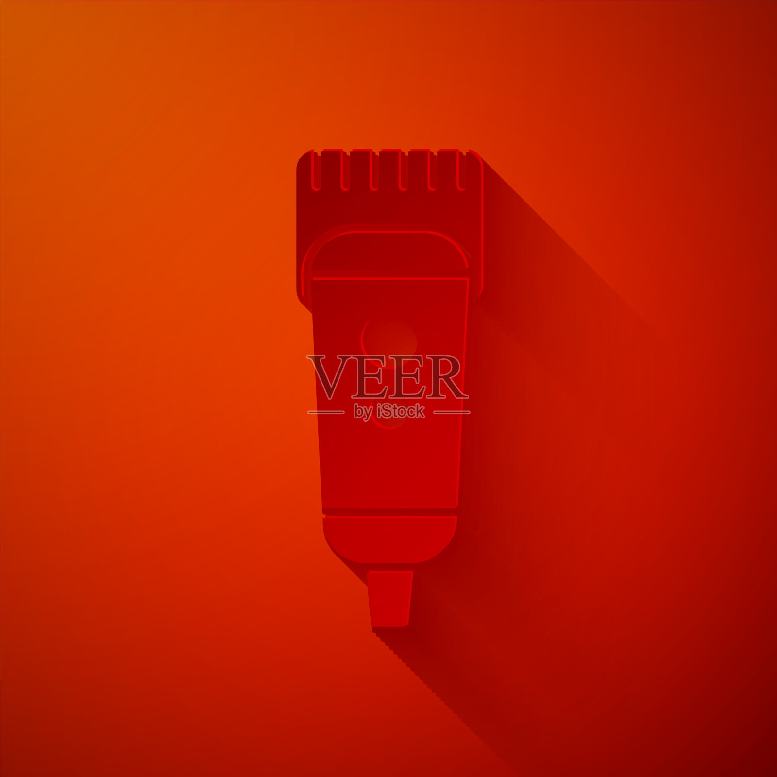 剪纸电剪或剃须刀图标插画图片素材