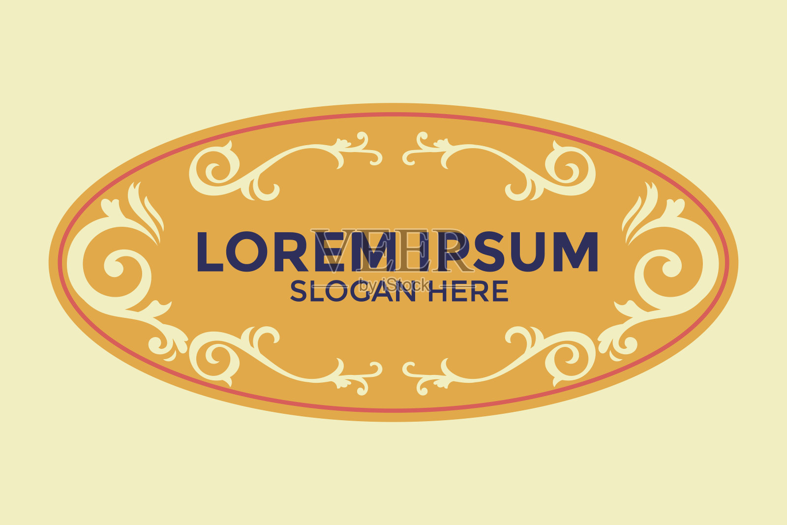 Fileteado样式边界模板矢量与华丽华丽插画图片素材