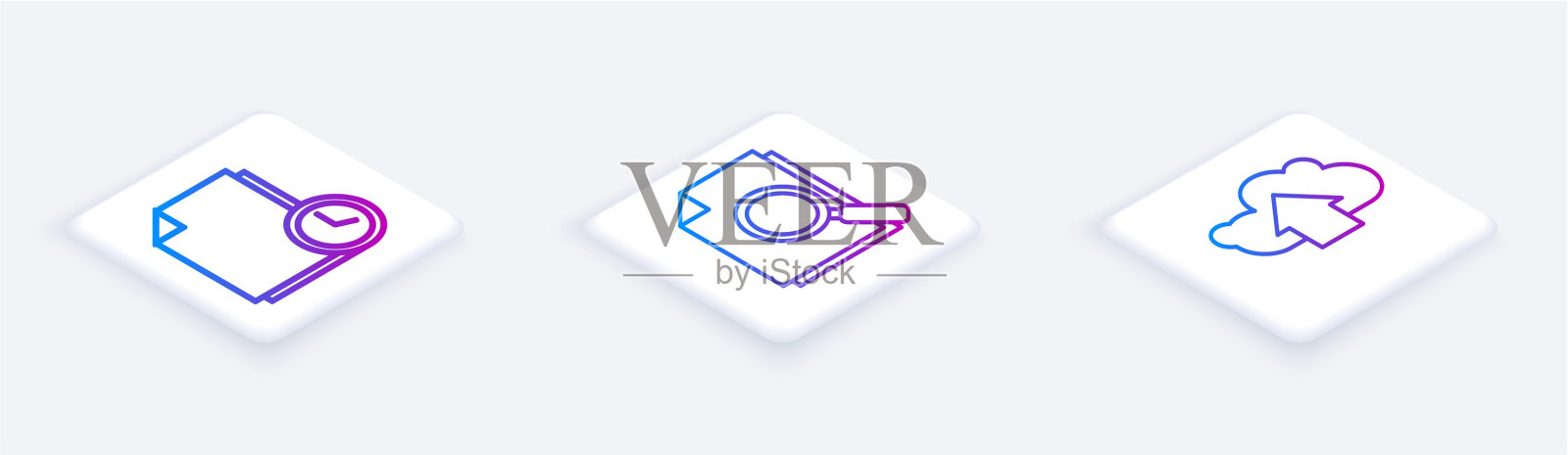 设置等距线文件与时钟文件图标素材