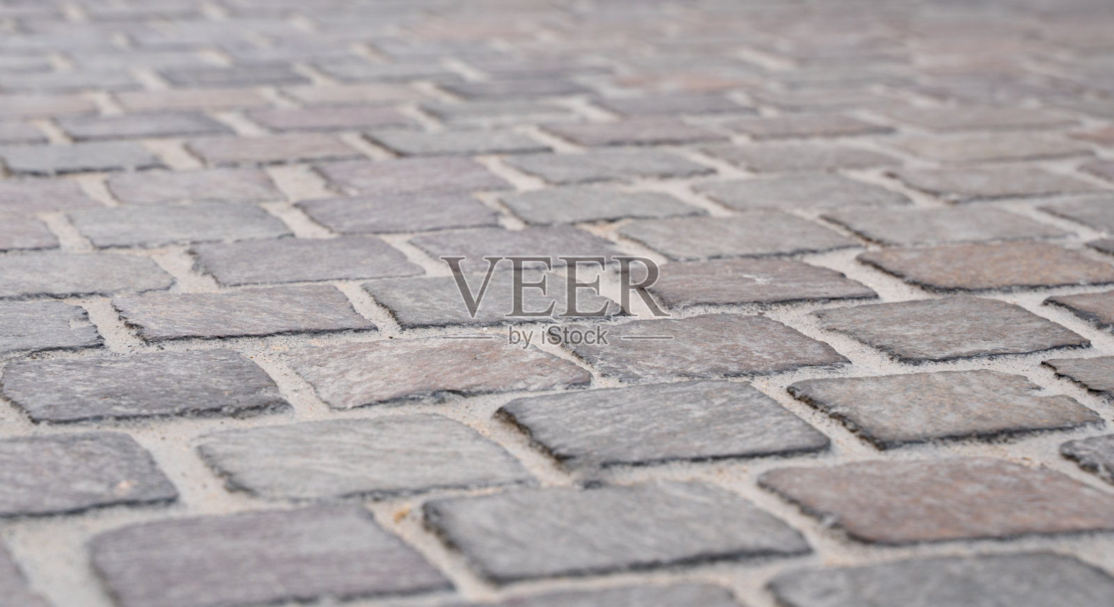 灰色花岗岩石砖街道背景图,人行道纹理照片摄影图片